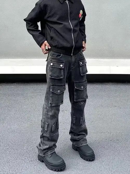 Jean Opium Stack Cargo Jean, Utility Streetwear Jeans Size US 30 / EU 46 - 2 Thumbnail