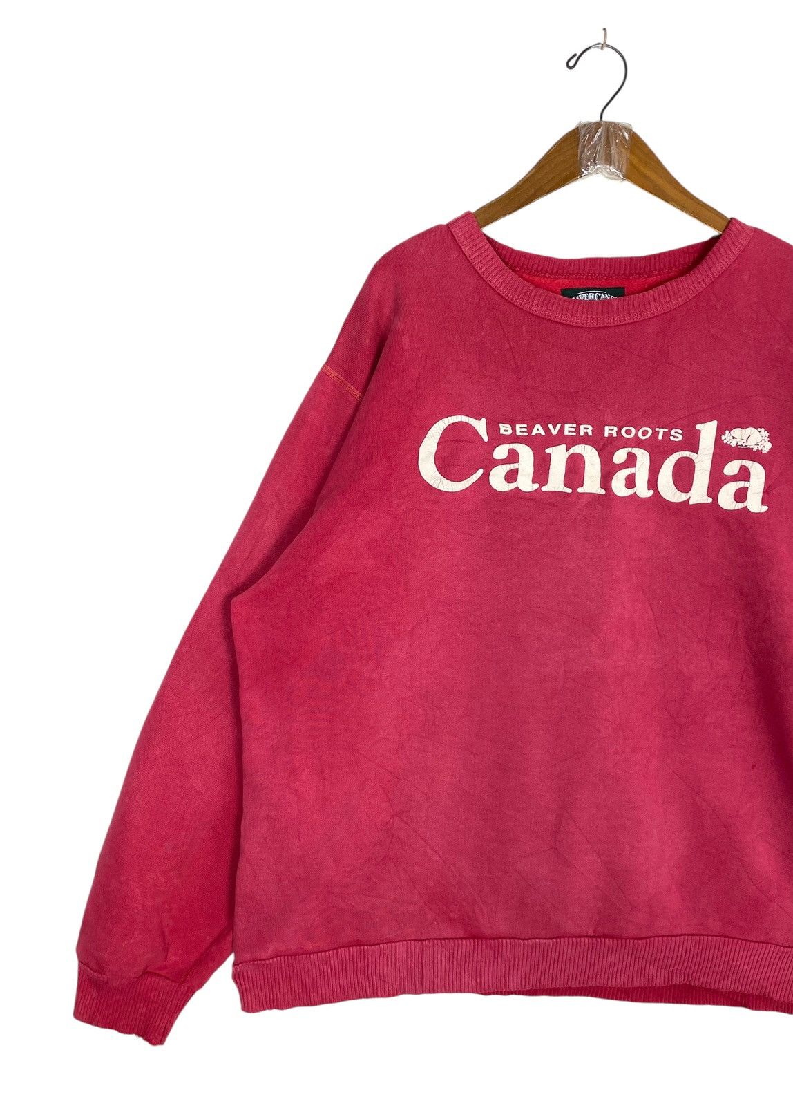 Vintage Rare‼️ Vintage Beaver Roots Canada Distressed Sweatshirt Size US XL / EU 56 / 4 - 2 Thumbnail