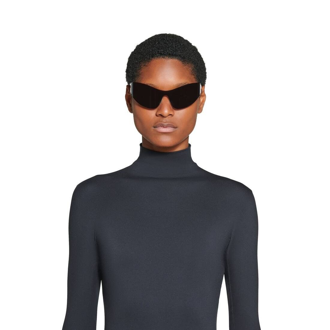 Balenciaga o1mt1gz0325 Size: OS / Mono Cat 2.0 Sunglasses in Black Size ONE SIZE - 5 Thumbnail