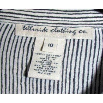 Other Telluride Clothing Co. Sz 10 Striped Button Down Size L / US 10 / IT 46 - 4 Thumbnail