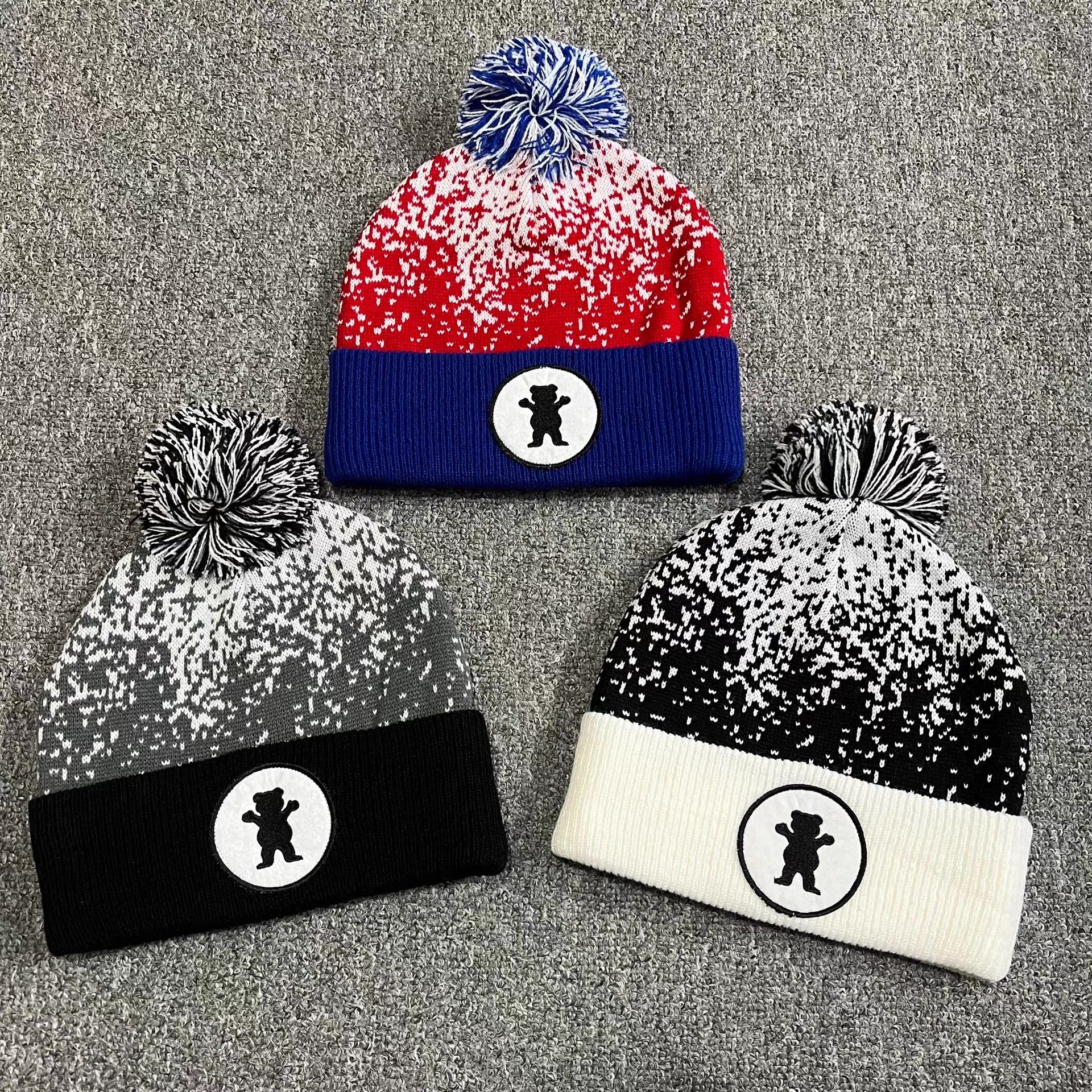 Grizzly Griptape Grizzly Griptape Bear Embroidered Knitted Beanie Q7 Size ONE SIZE - 1 Thumbnail