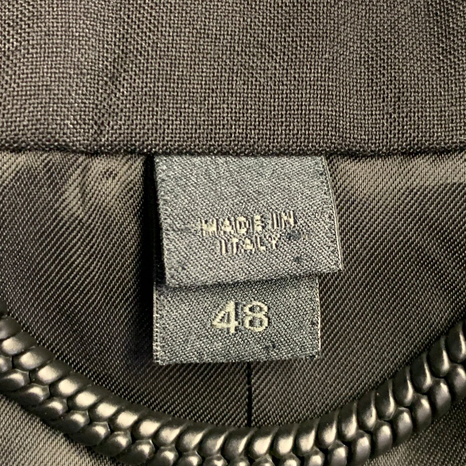 Burberry Prorsum BURBERRY PRORSUM Black Wool Mohair Silk Tuxedo Sport Coat Size 38R - 6 Thumbnail