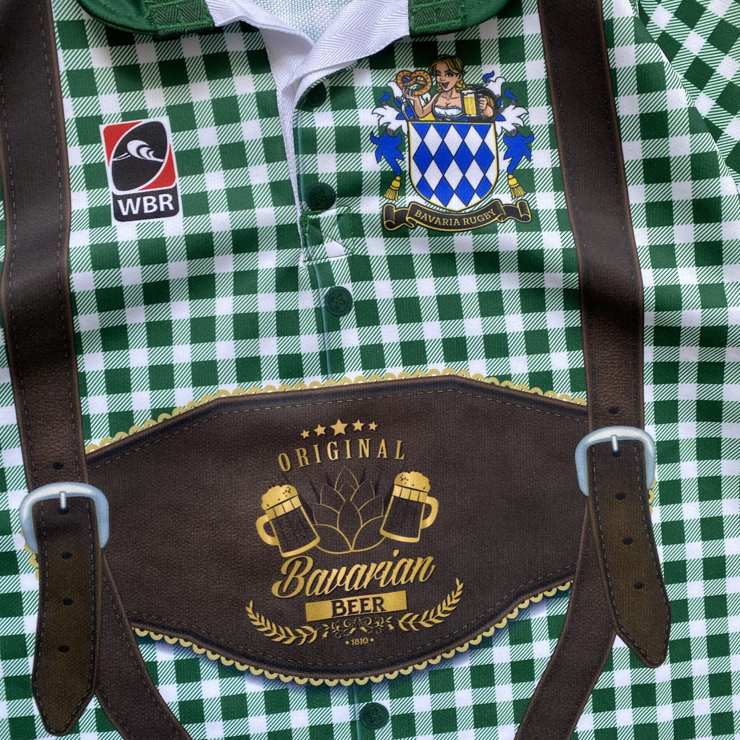 Umbro 🏈 RARE German Bavaria rugby jersey Blockore October fest Size US M / EU 48-50 / 2 - 4 Thumbnail