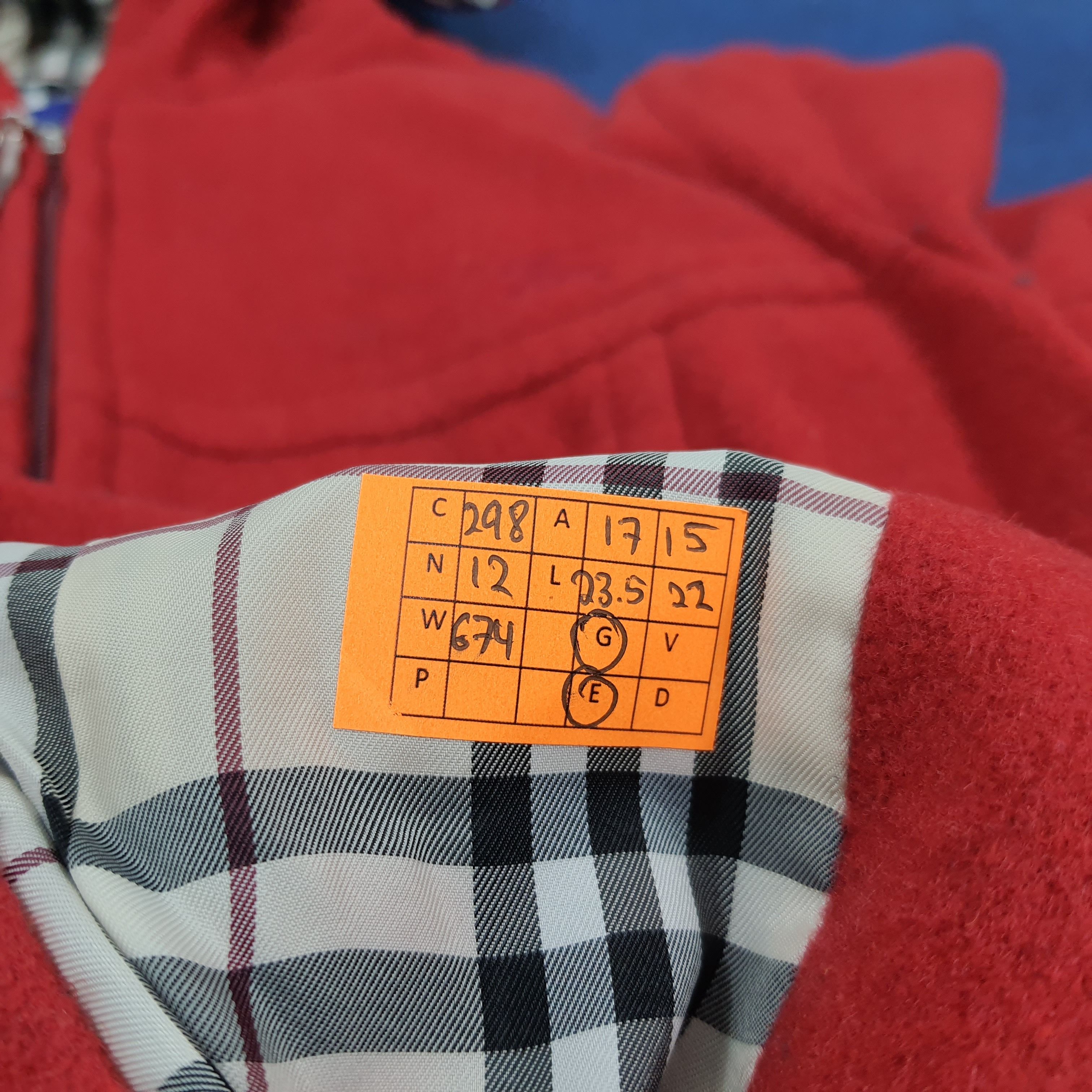 Burberry Burberry London Blue Label Red Wool Hooded Jacket C298N12 Size XS / US 0-2 / IT 36-38 - 11 Thumbnail