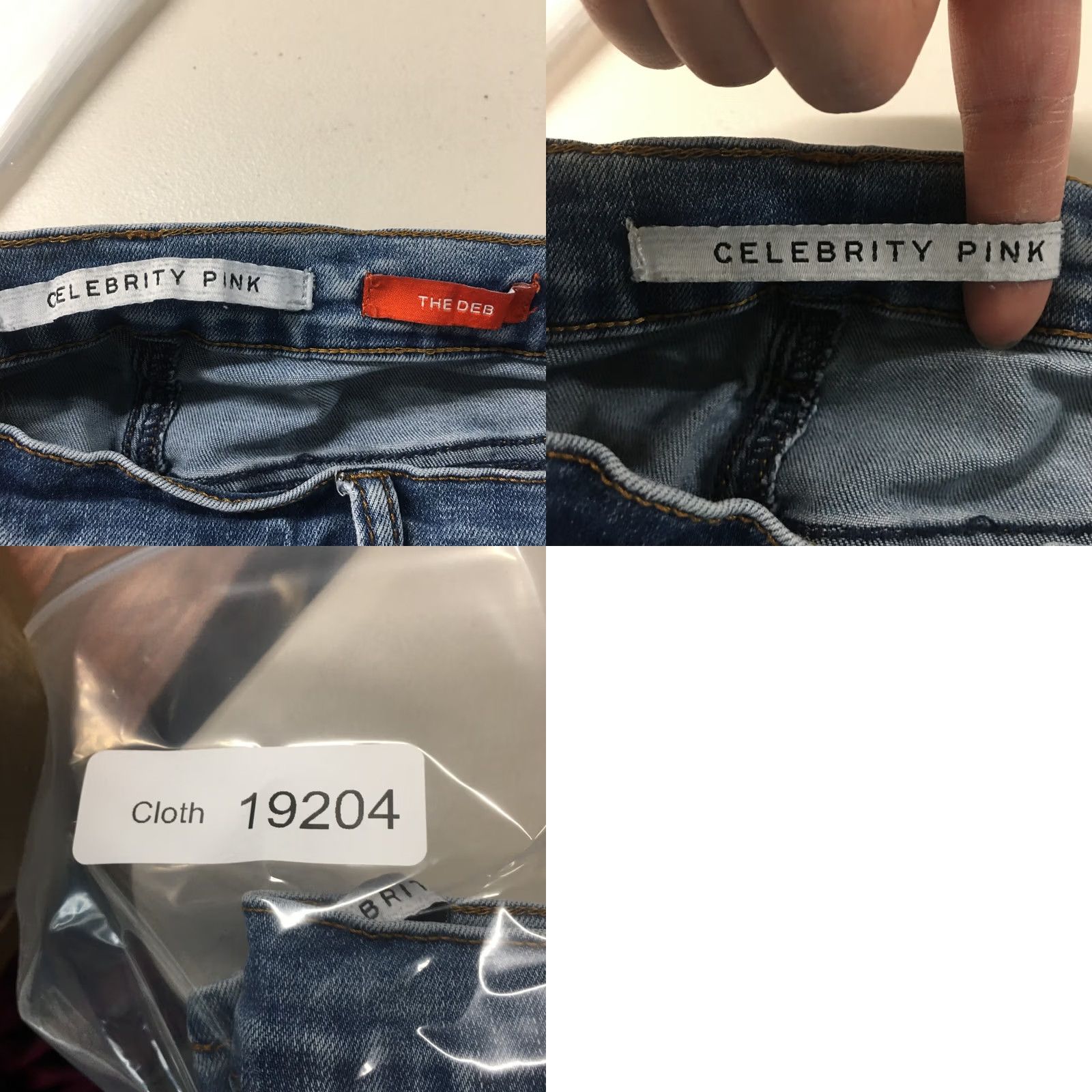 Vintage Celebrity Pink The Deb Jeans Jeans 26x28 Blue Distressed High Rise Zip Womens Skinny Denim Modern 90s Womens Size 26" / US 2 / IT 38 - 9 Thumbnail