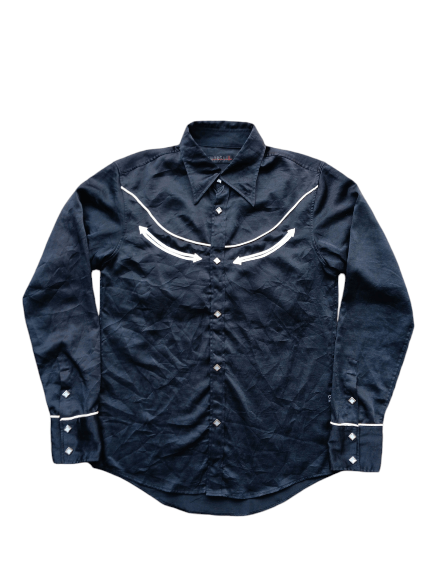 Japanese Brand × Morgan Homme Morgan homme rokabily western silk shirt Size US M / EU 48-50 / 2 - 1 Thumbnail
