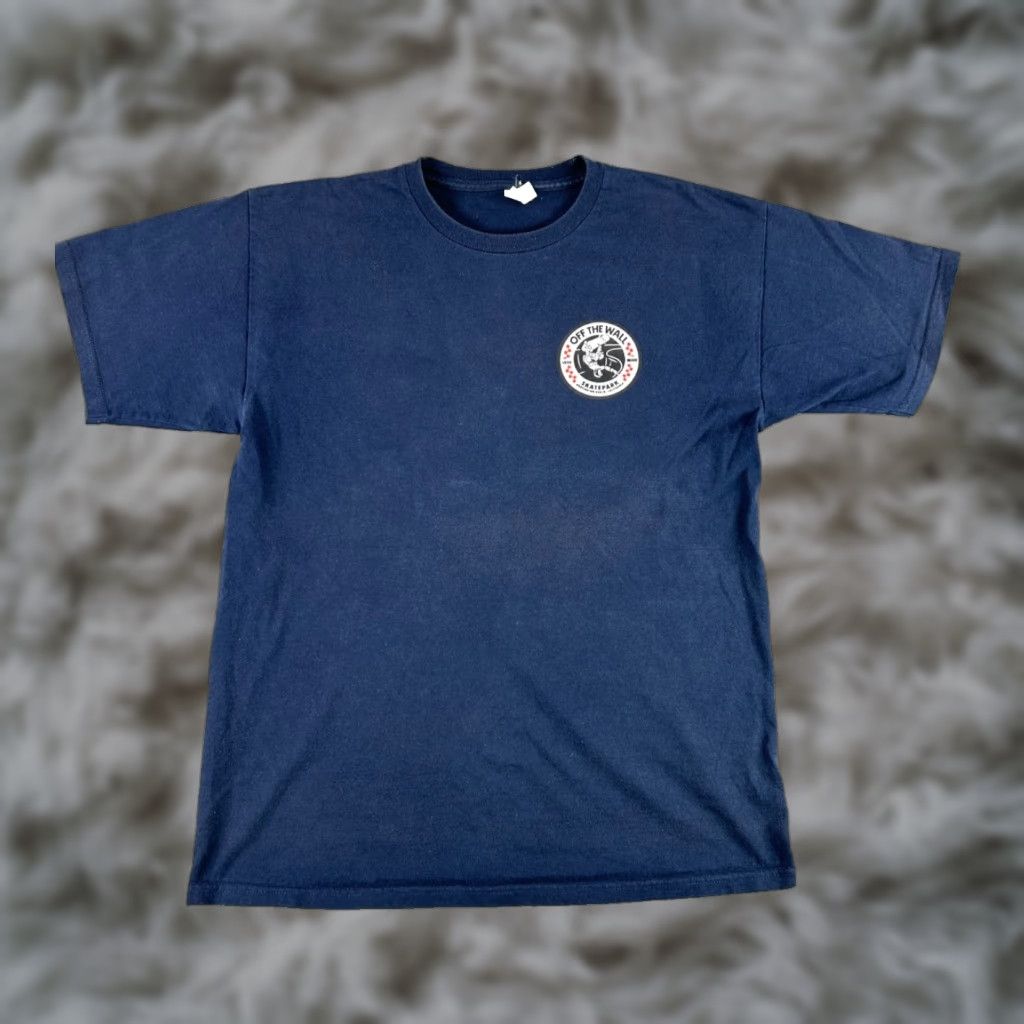 Vans Vans Off The Wall Skatepark T-Shirt Mens M Huntington Beach Graphic Tee Blue Size US M / EU 48-50 / 2 - 1 Thumbnail