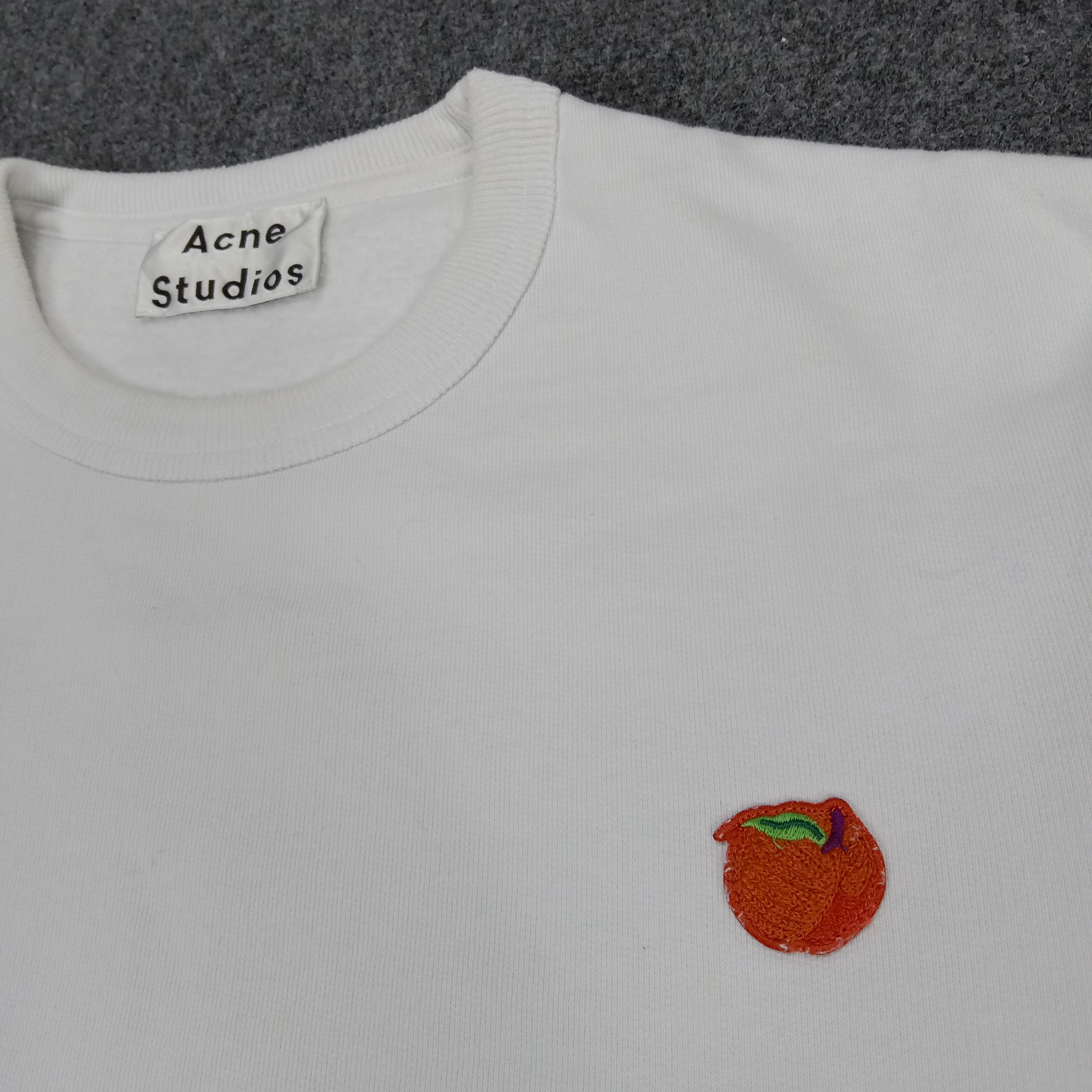 Acne Studios × Vintage Acne Studios Small Logo Design White Sweatshirt Size US S / EU 44-46 / 1 - 2 Thumbnail