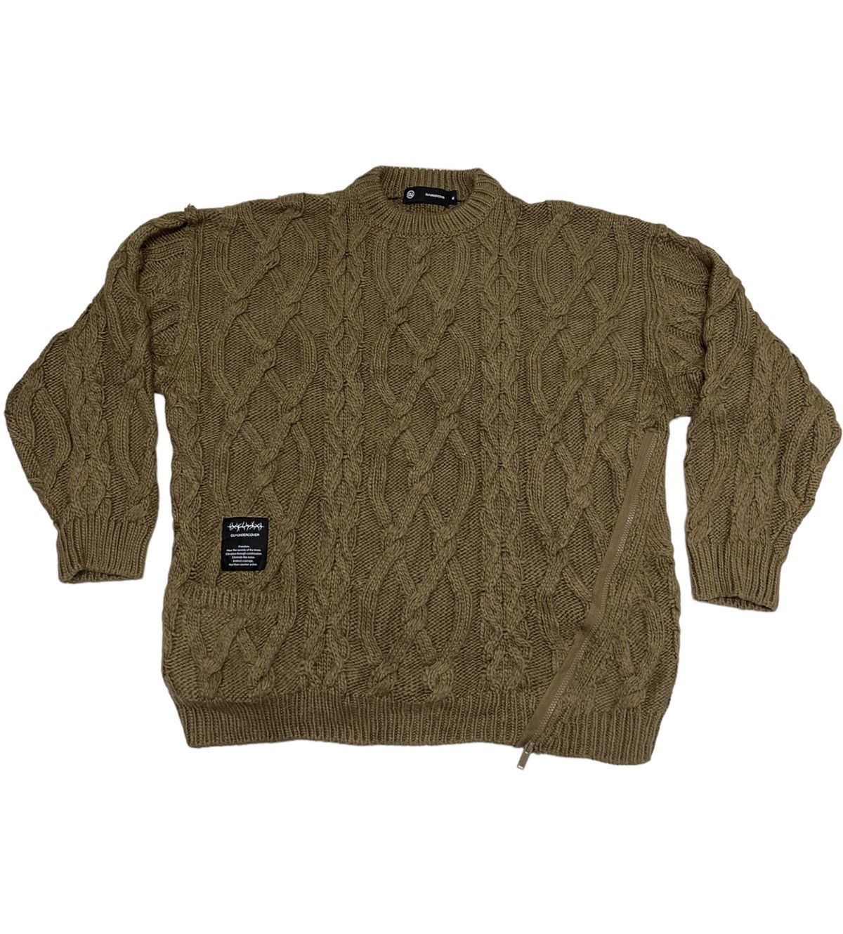 Aran Isles Knitwear × GU × Undercover GU x UNDERCOVER Cable Knitted Crewneck (C2) Size US XL / EU 56 / 4 - 1 Thumbnail