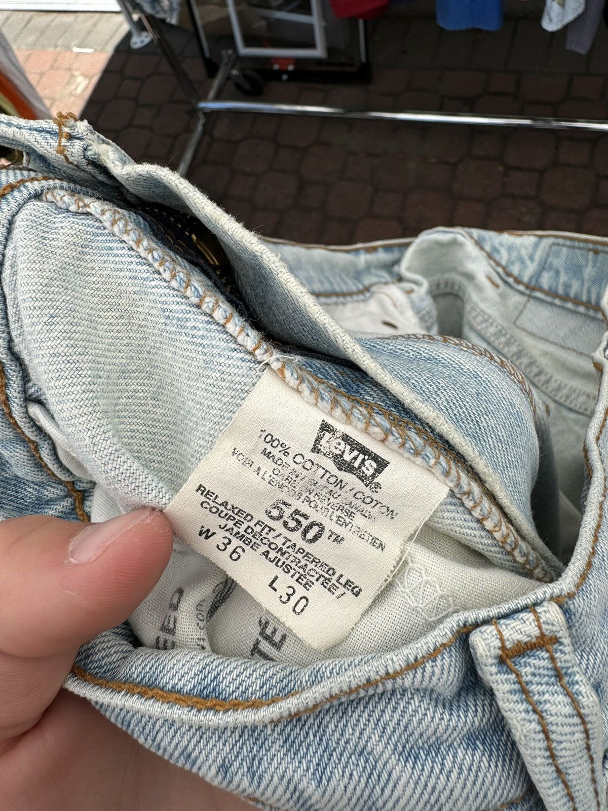 Levi's × Vintage Vintage Levis 550 Jeans Levi's Orange Tab Jeans Size US 36 / EU 52 - 3 Thumbnail