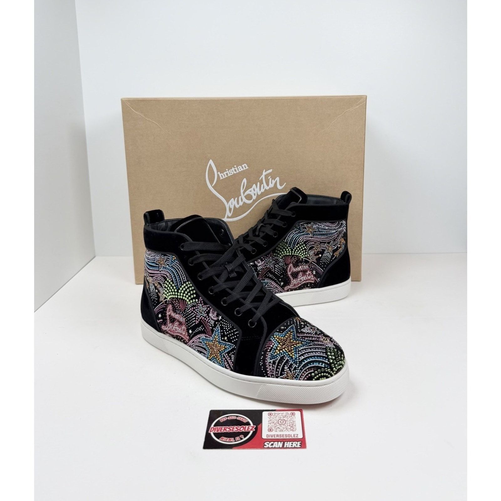 Christian Louboutin Size 8US - Christian Louboutin Crystal Strass NEW Size US 8 / EU 41 - 1 Thumbnail