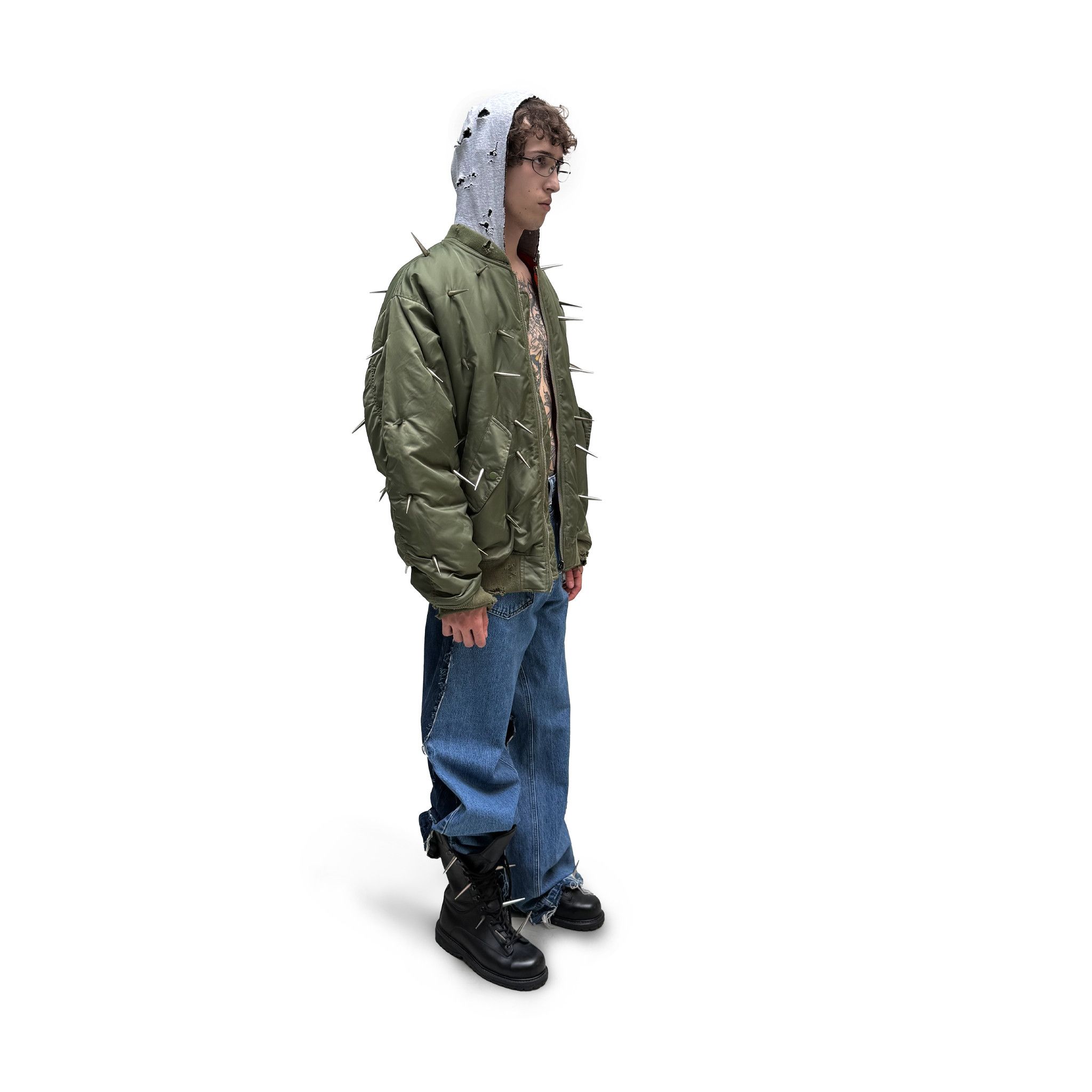 Other BRVNO OFFICIAL ALL OVER SPIKES BOMBER Size US L / EU 52-54 / 3 - 4 Thumbnail