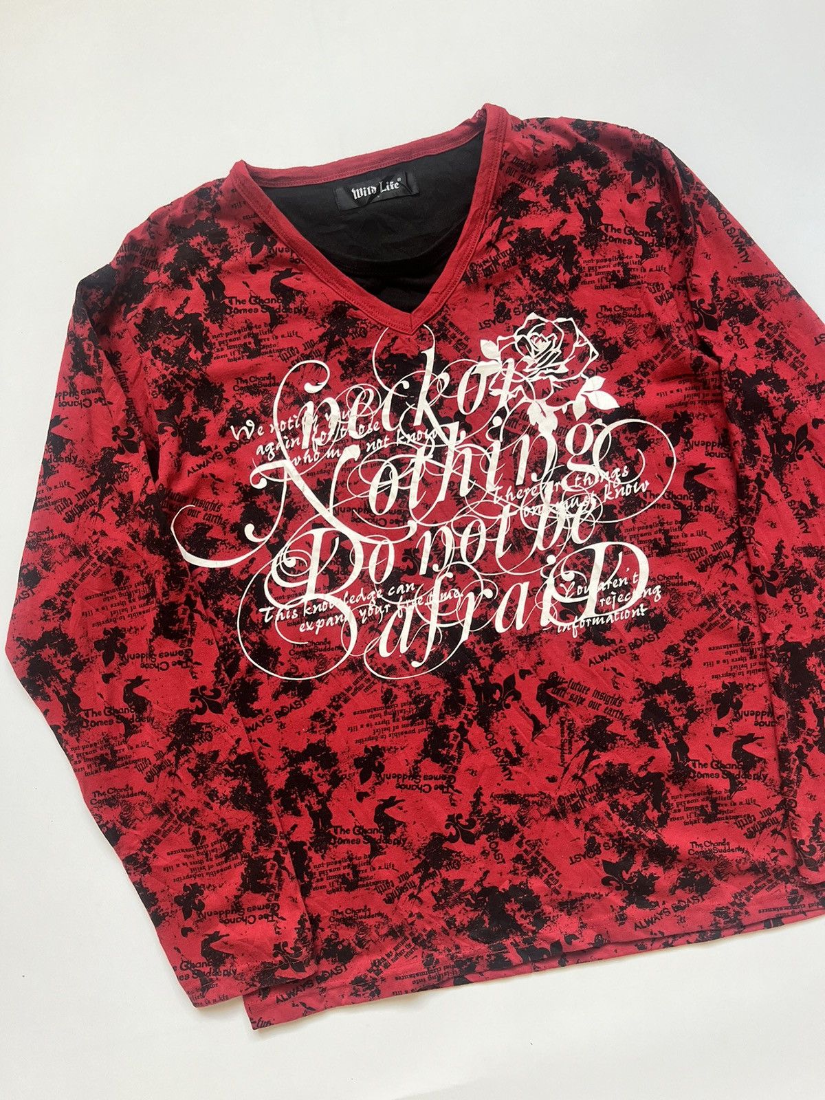 If Six Was Nine 2000's Wild Life Japanese Poem Punk Gothic Size US L / EU 52-54 / 3 - 6 Thumbnail