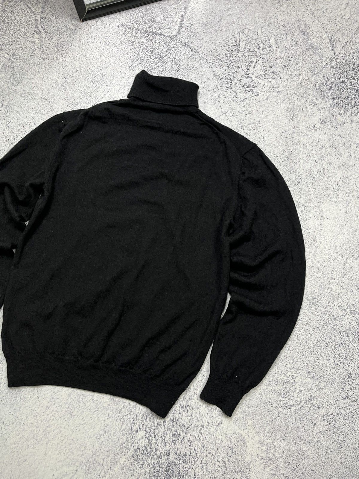 Boggi × Vintage Boggi Milano Turtleneck Wool Black Sweater Luxury Men’s L Size US L / EU 52-54 / 3 - 10 Thumbnail