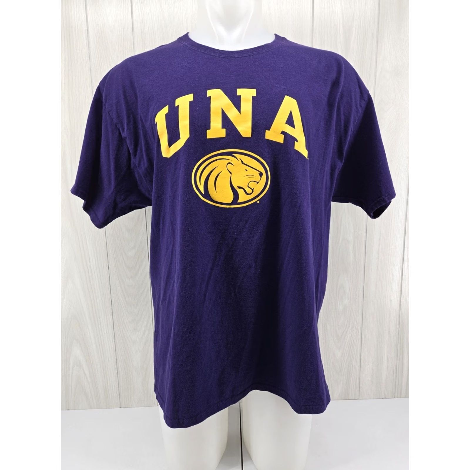 Champion VINTAGE UNA North Alabama Champion Mens College T Shirt Purple XL Size US XL / EU 56 / 4 - 2 Thumbnail