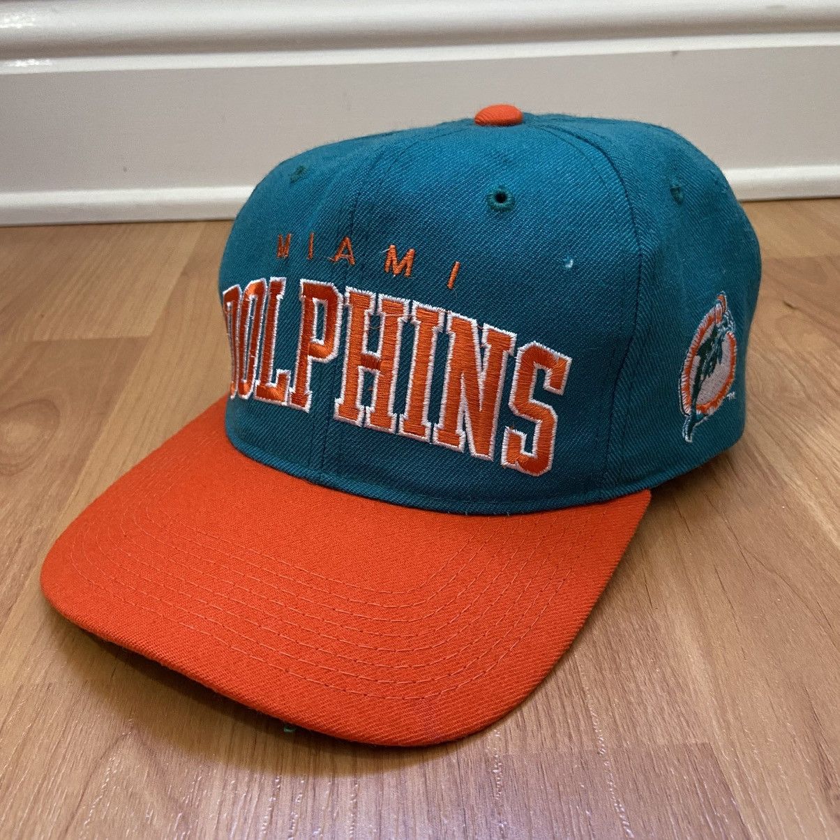 NFL × Starter Vintage Starter Miami Dolphins Logo Wool Snap Back Size ONE SIZE - 2 Thumbnail