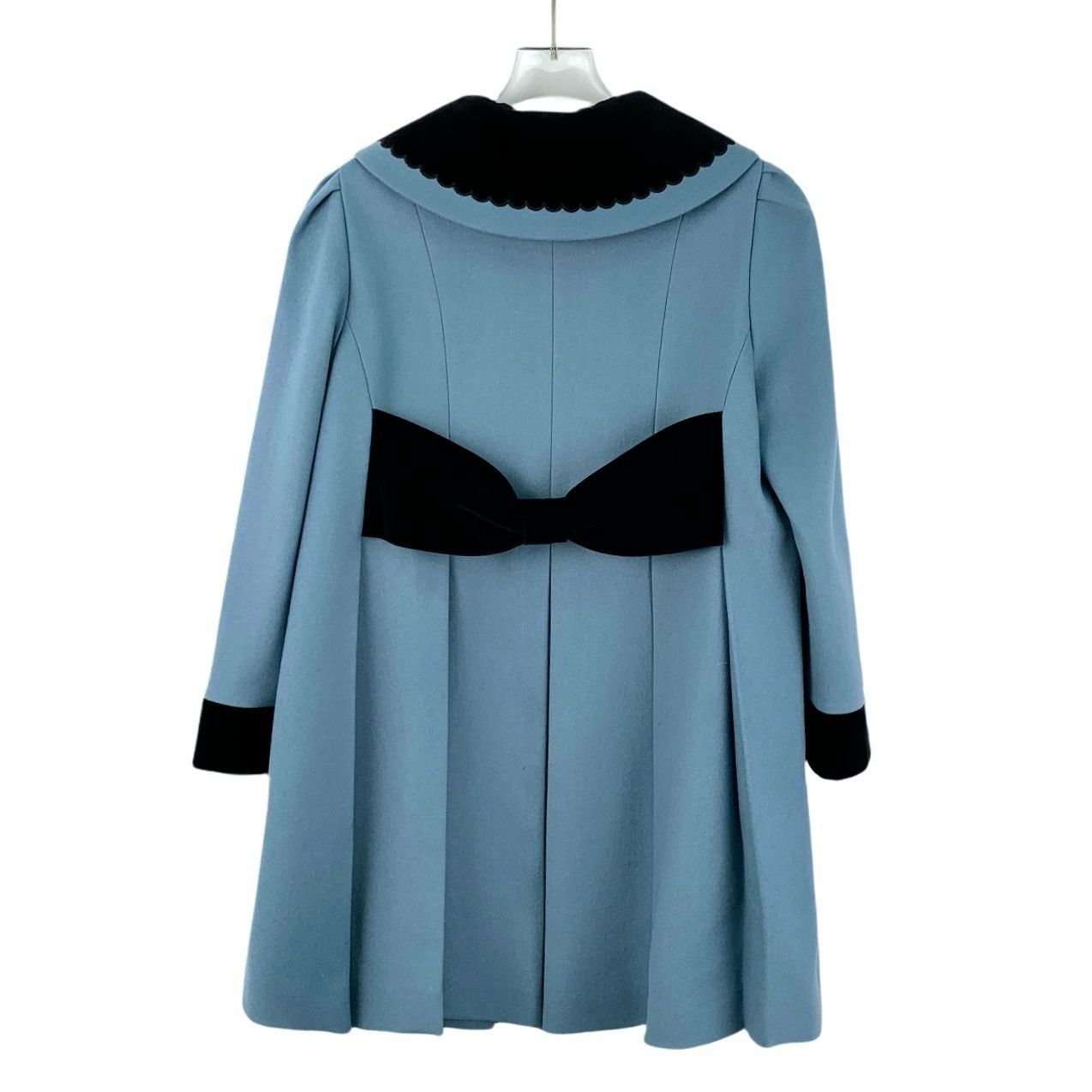 Miu Miu MIU MIU X ROTHSCHILD Light Blue & Black Wool Double Breasted Size XS / US 0-2 / IT 36-38 - 8 Thumbnail