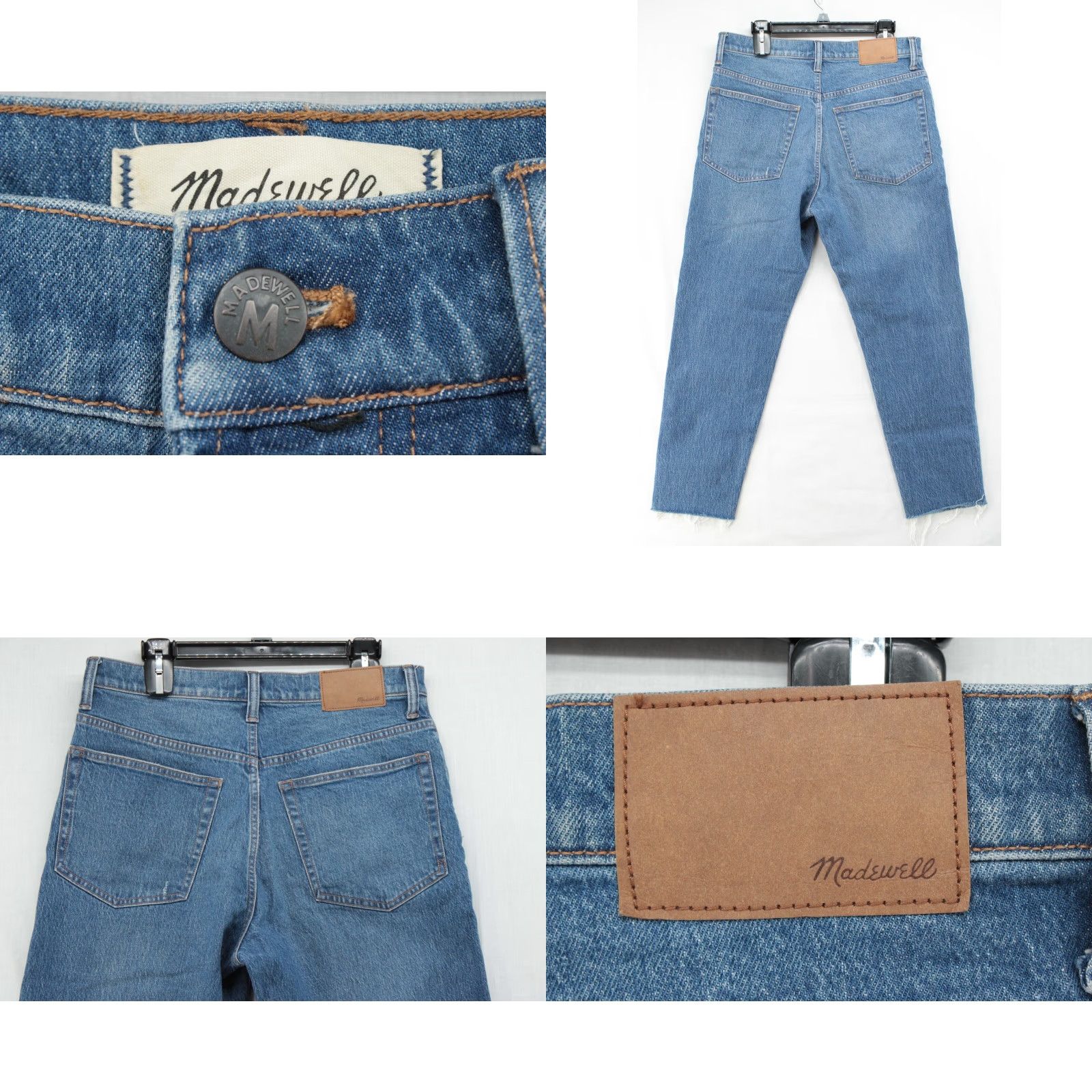 Madewell Madewell Jean Button Fly High Rise Distressed Medium Wash Womens Size 34 Size 24" / US 00 / IT 34 - 8 Thumbnail