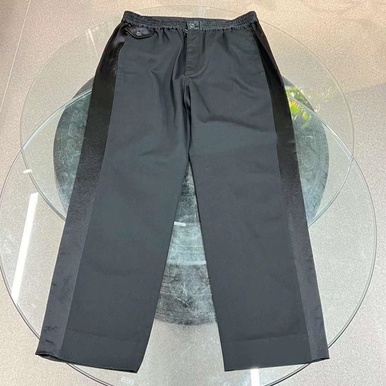 Gucci Gucci Stitching black trousers and casual trousers Size US 34 / EU 50 - 1 Thumbnail