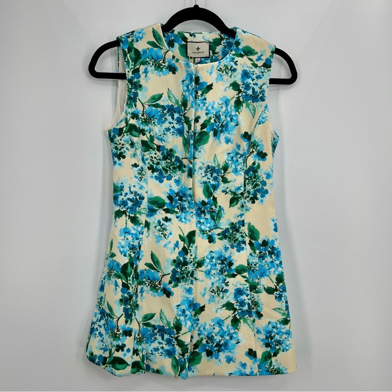 Designers Remix Tuckernuck Water's Edge Hydrangea Rhoda Tunic Top Painterly Size S / US 4 / IT 40 - 6 Thumbnail