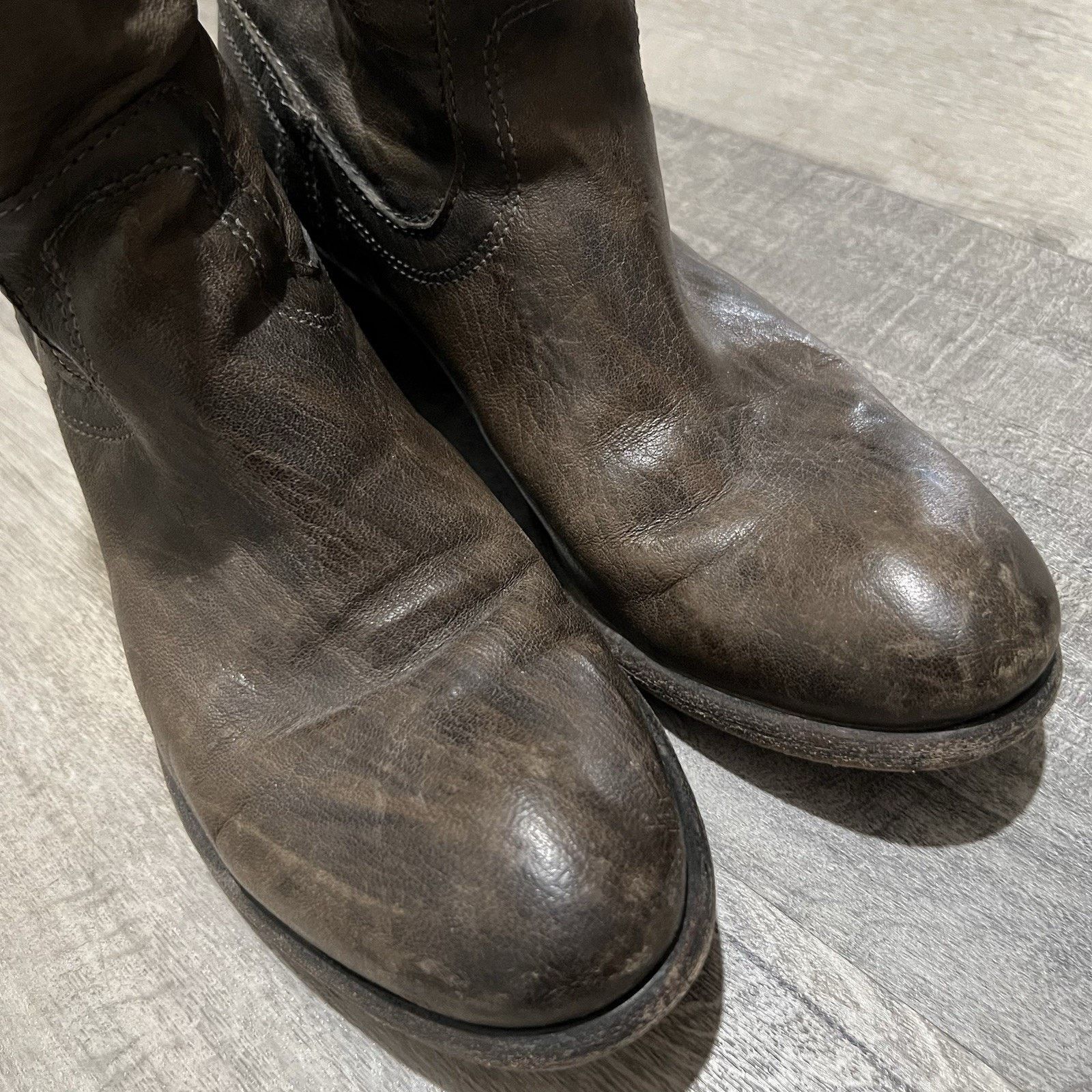 Frye Frye Chelsea Brown Brushed Leather Ankle Cowboy Boots 7.5 Size US 7.5 / IT 37.5 - 4 Thumbnail