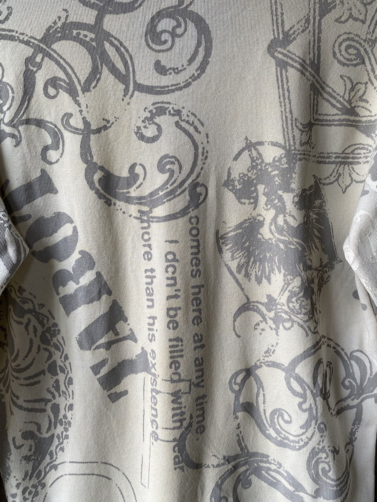 Japanese Brand × Seditionaries Nicole Club For Men Skulls Poem Fullprint Design Long Sleeve Size US S / EU 44-46 / 1 - 12 Thumbnail