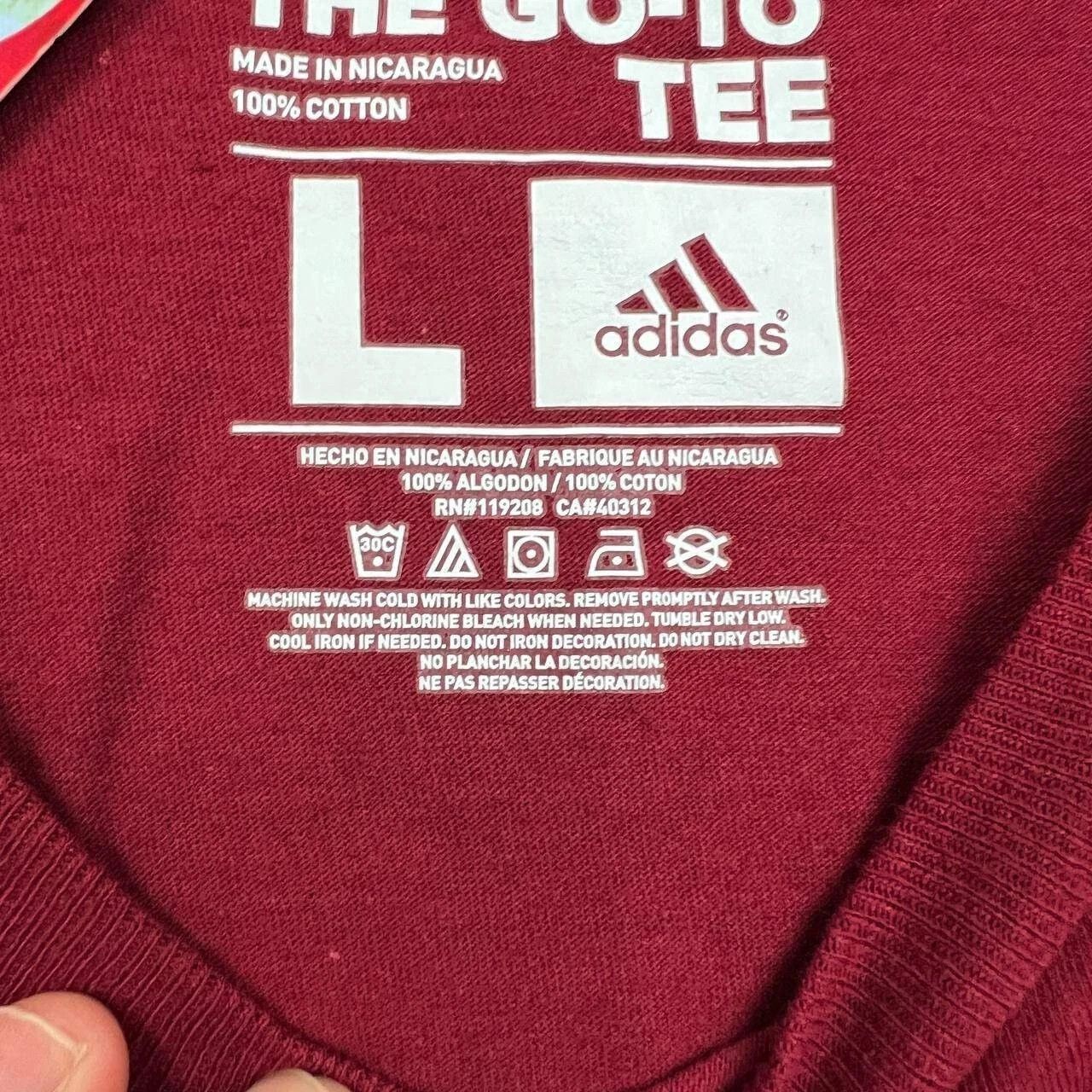 Adidas New Mexico State Aggies Shirt Men Short Sleeve Crew Neck L Size US L / EU 52-54 / 3 - 7 Thumbnail