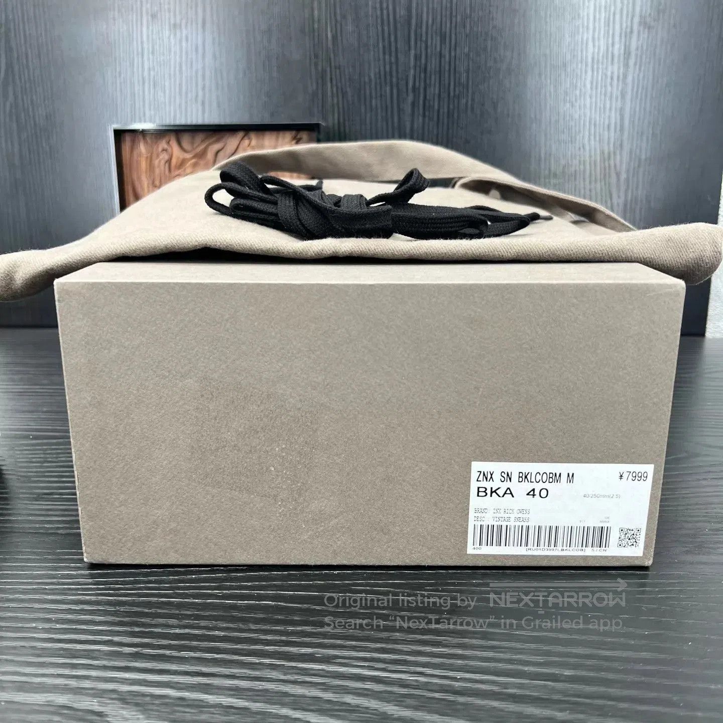 Rick Owens Black Low-Top Sneakers Size 7. Size US 7 / EU 40 - 9 Thumbnail