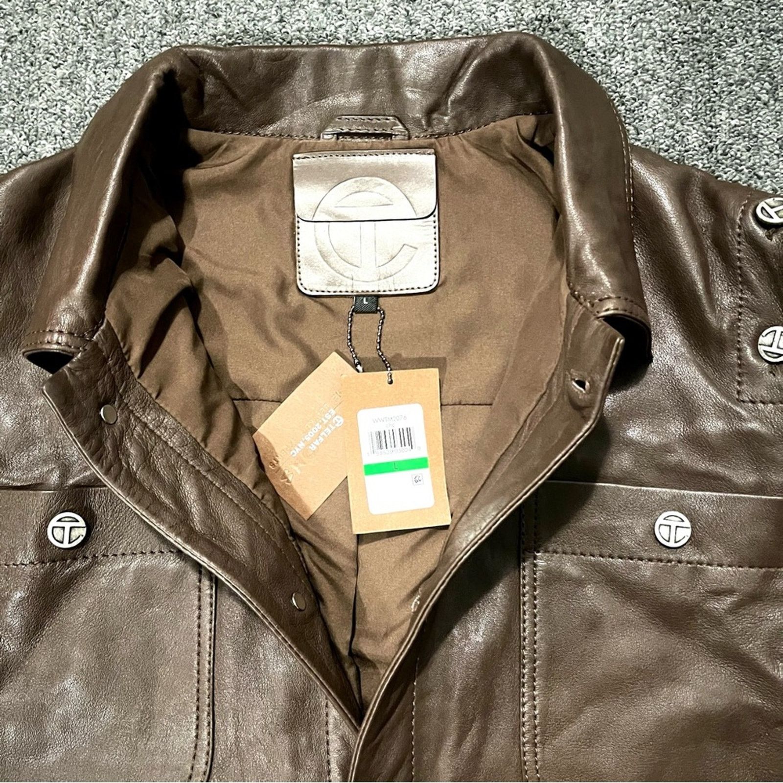 Telfar Telfar x Wilson’s Leather Detachable Sleeve Leather Jacket L Size US L / EU 52-54 / 3 - 13 Thumbnail