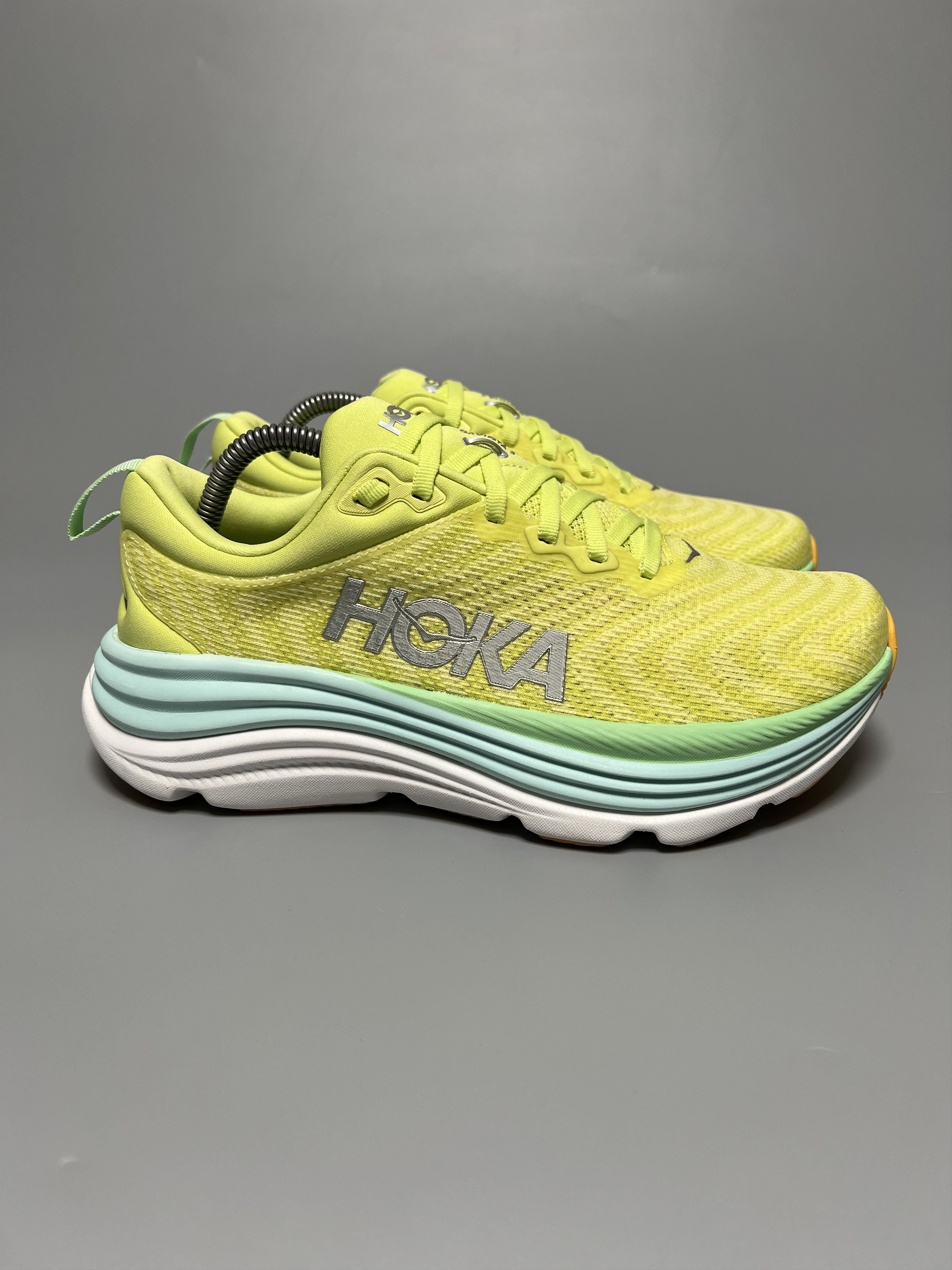 8B Sample Hoka One One Gaviota 5 Running Shoes Walking Gym in Yellow, Women's