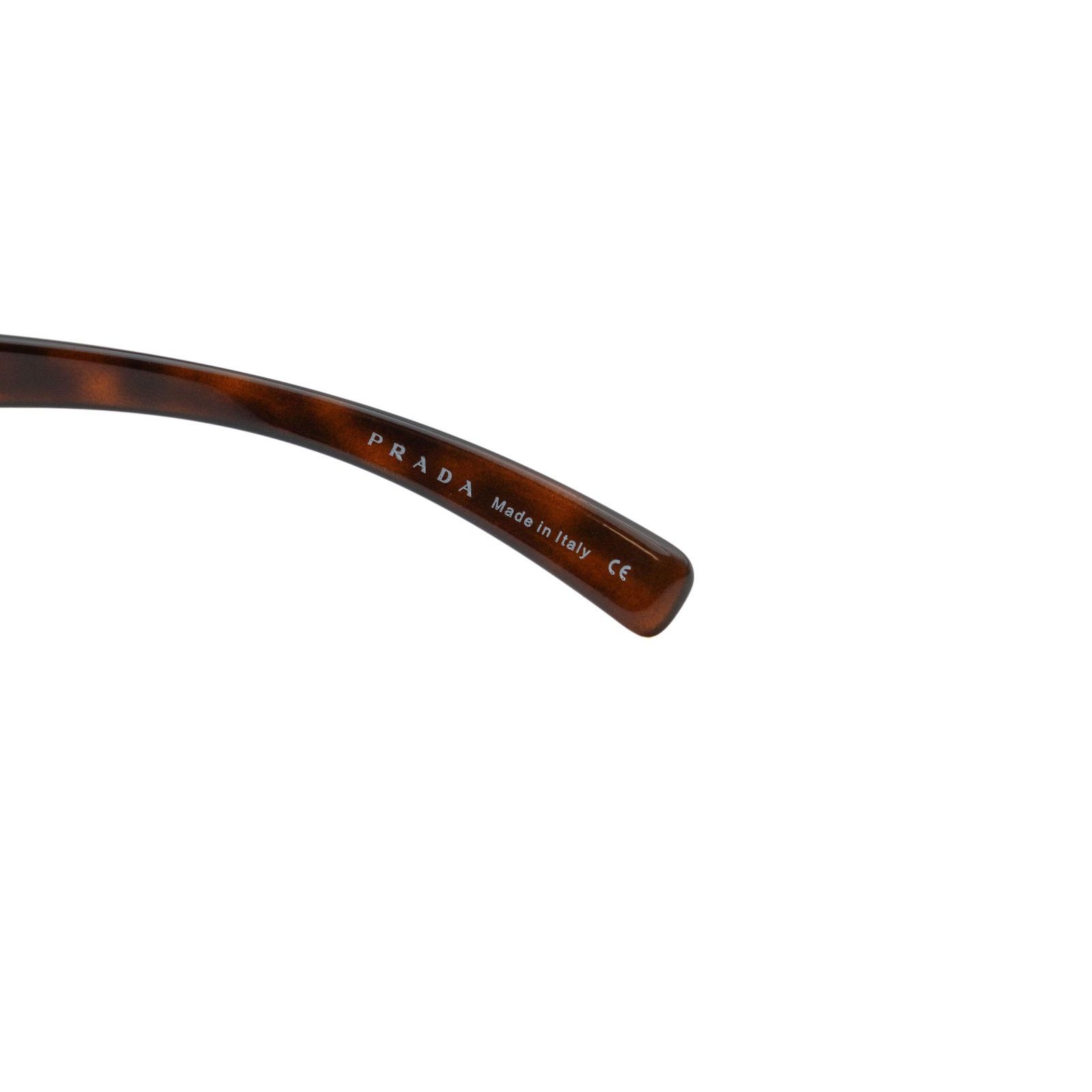 Prada Vintage Prada SPR 10D Tortoiseshell Shield Logo Sunglasses Size ONE SIZE - 6 Thumbnail