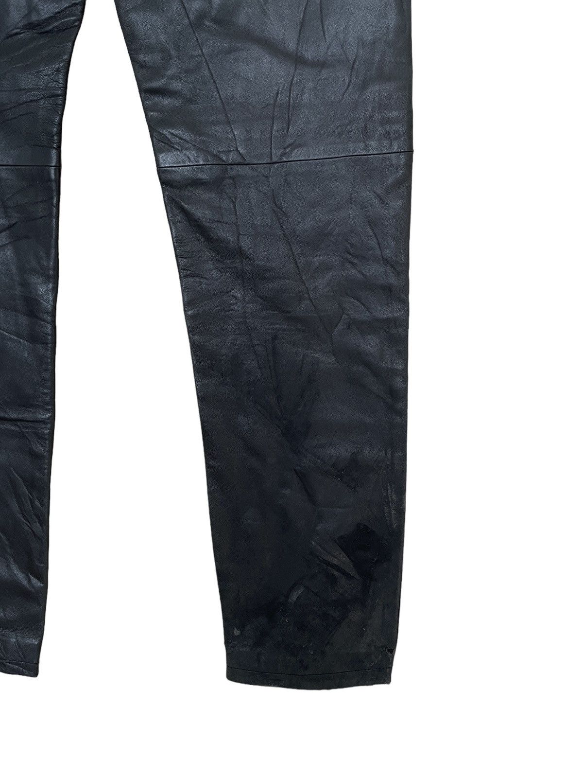 Vintage × agnes b. Vintage Brand Agnes B Leather Pants 1990s Size US 38 / EU 54 - 4 Thumbnail