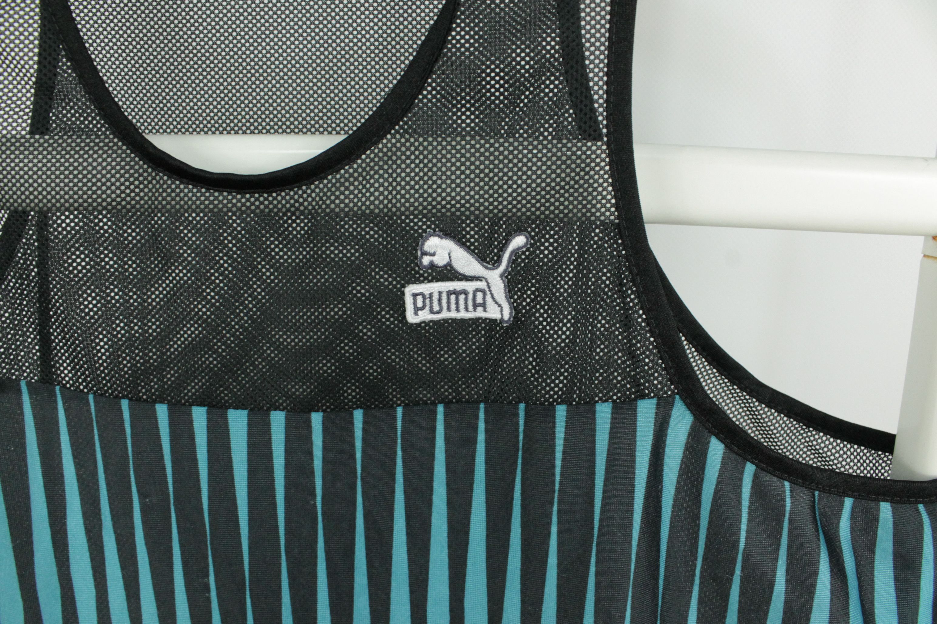 Puma Vintage 80s PUMA Mesh Tank Top Made in W-Germany Size US L / EU 52-54 / 3 - 5 Thumbnail