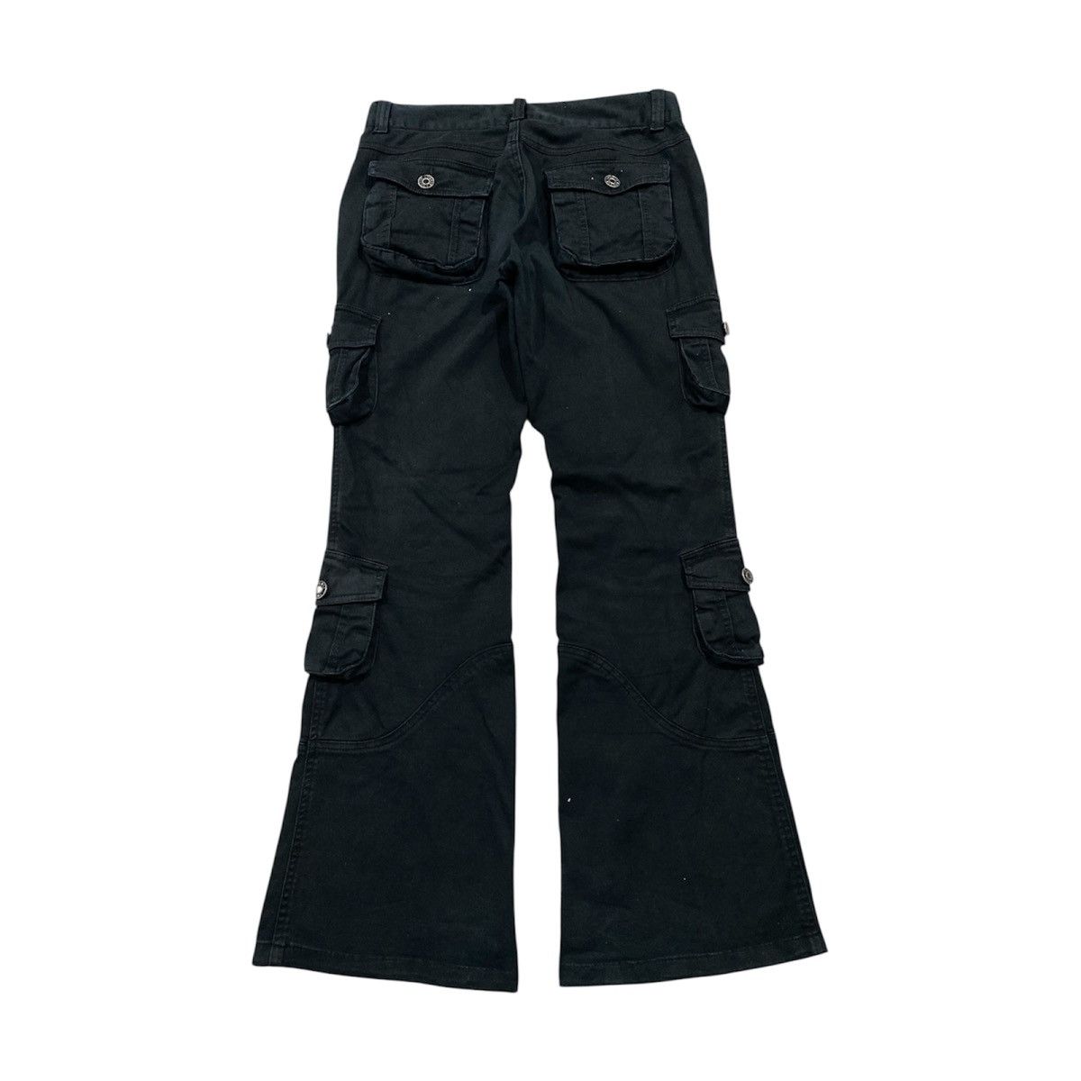 Japanese Brand LowBox Black Cargo Multipocket Flared Pants LGB Style Size US 32 / EU 48 - 9 Thumbnail