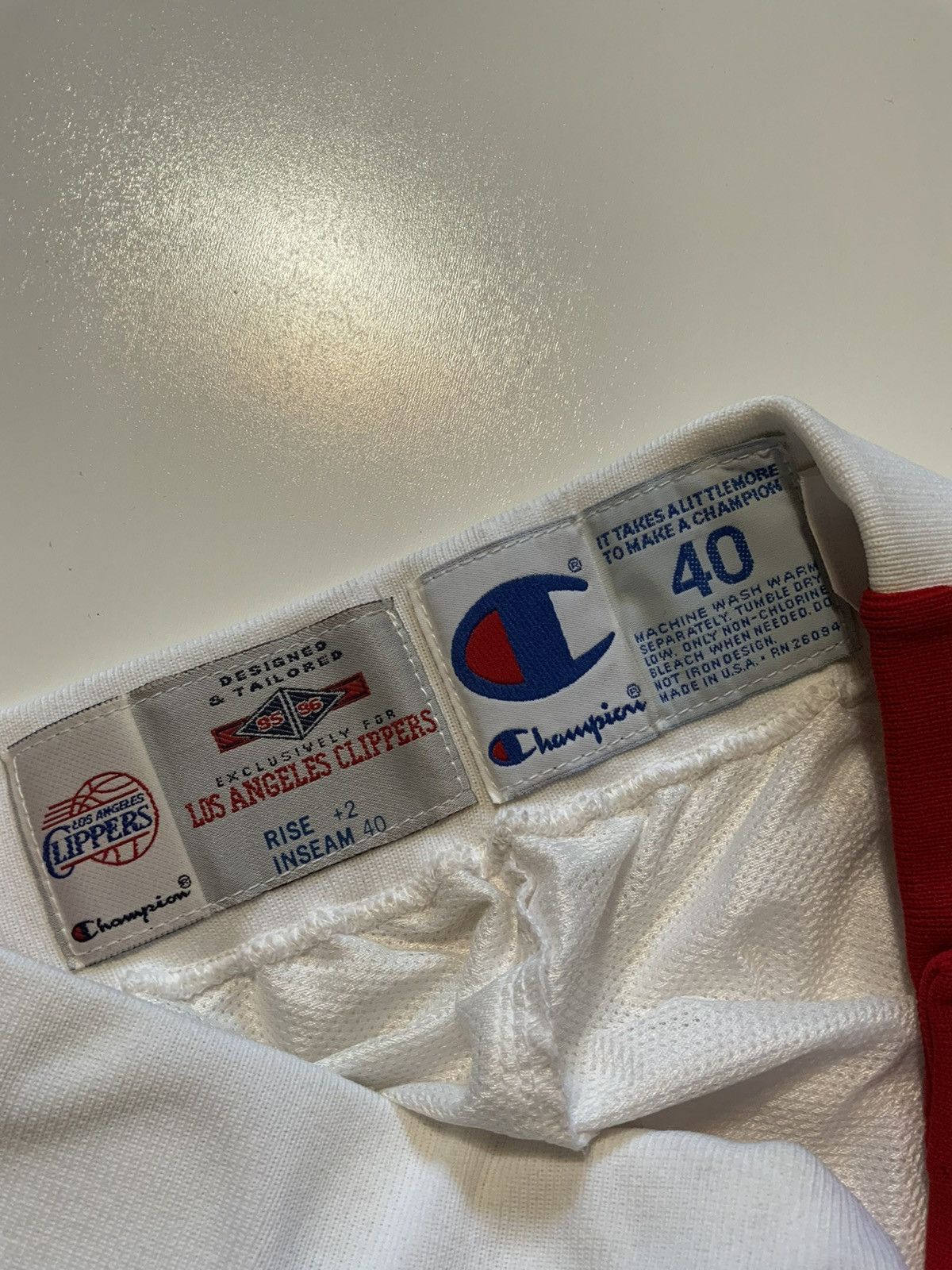 Champion × NBA × Vintage Champion NBA Los Angeles Clippers 1995-96 Team Warm Up Pants Size US 34 / EU 50 - 4 Thumbnail