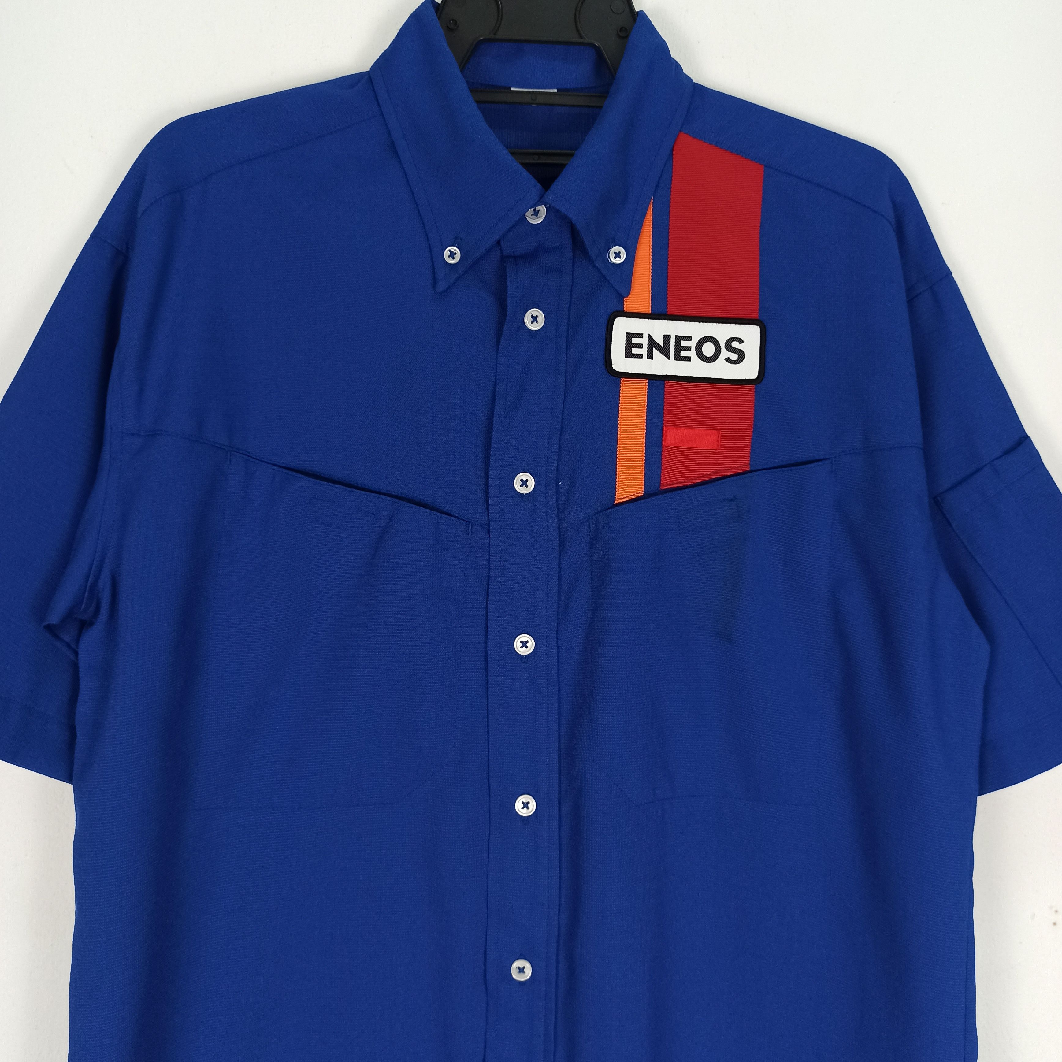 Japanese Brand Rare Intial D Eneos Button Shirt Size US L / EU 52-54 / 3 - 2 Thumbnail