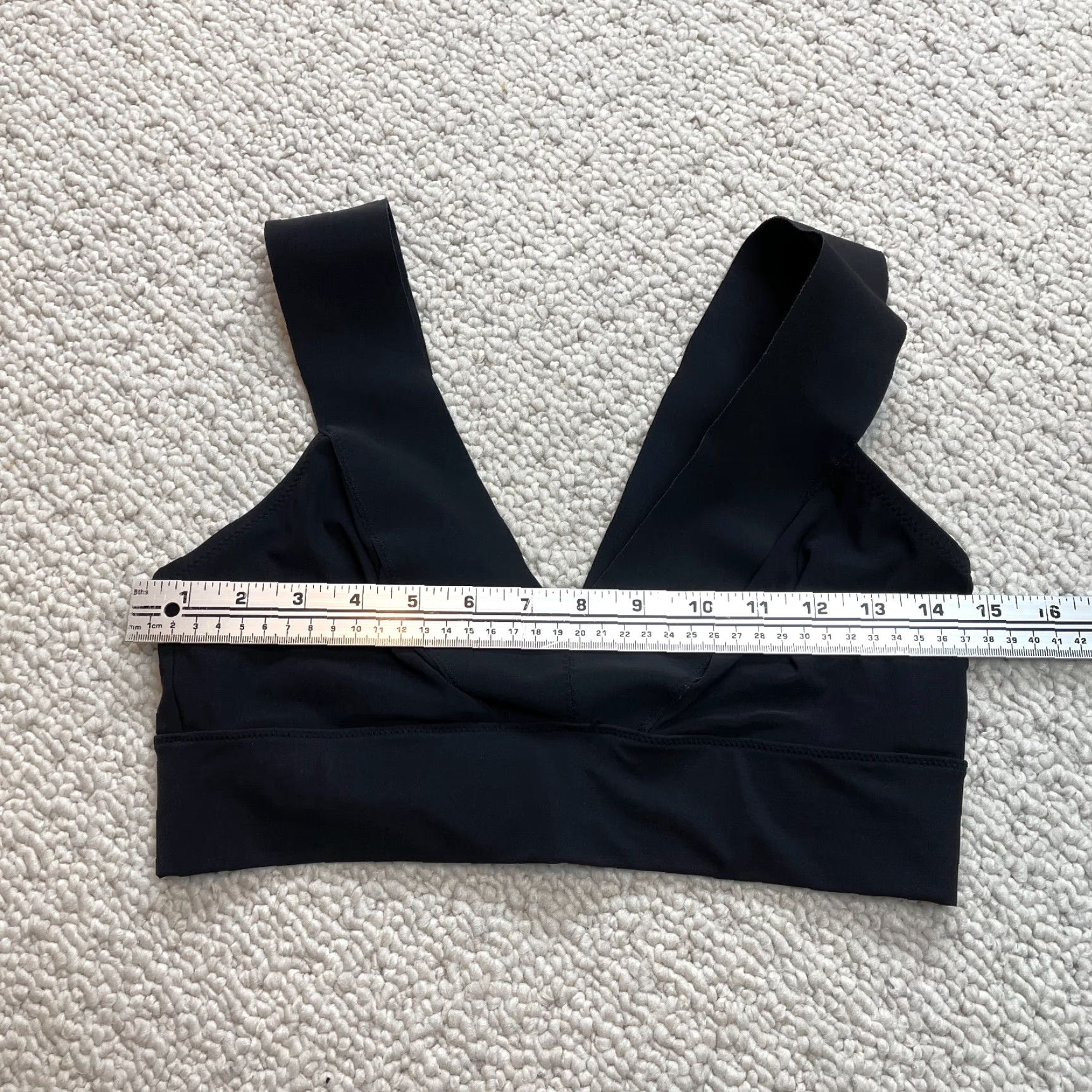 H&M H&M Black Tank Top Cropped V-Neck Sleeveless Shirt Womens 12 Party/Cocktail Elastic Band Size XL / US 12-14 / IT 48-50 - 2 Thumbnail