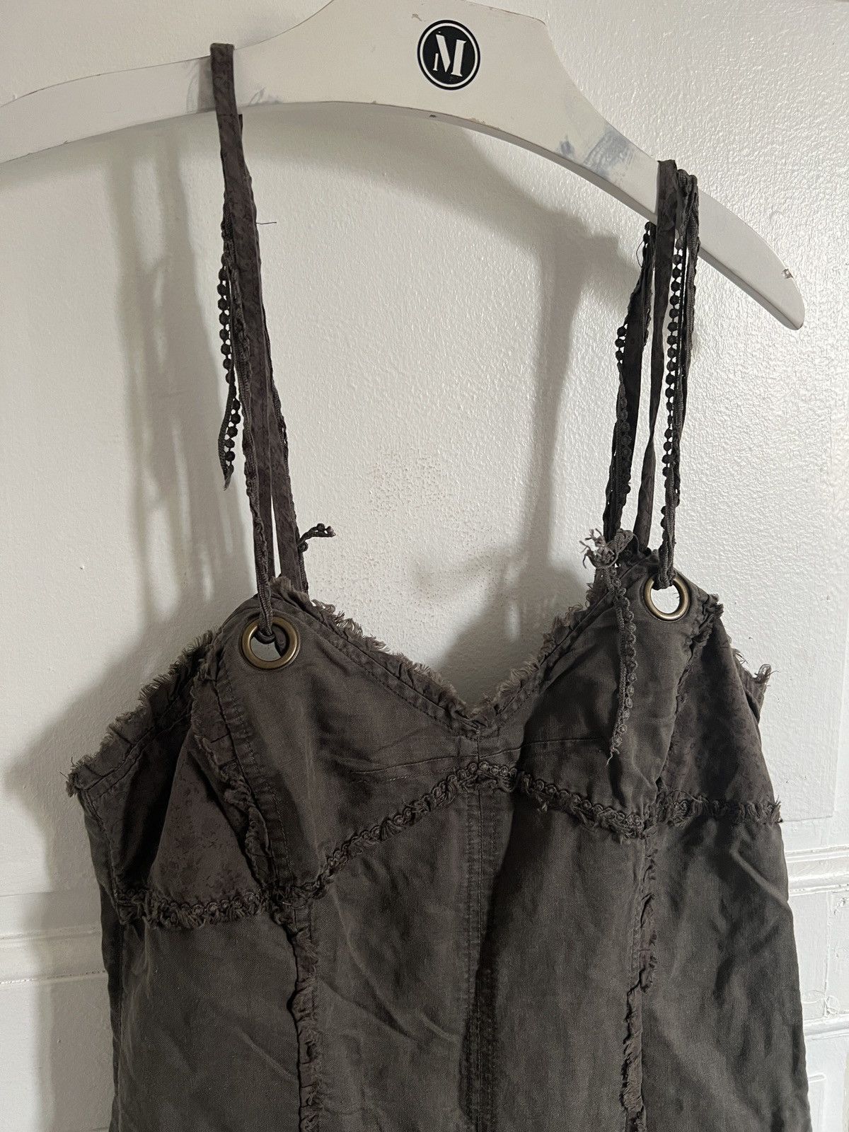 Japanese Brand × Vintage Y2K Khaki Olive Dress Skirt like cargo military dolce junya Size S / US 4 / IT 40 - 4 Thumbnail