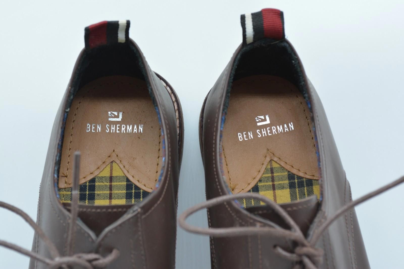 Ben Sherman Ben Sherman Birk Plain Toe Brown Leather Oxford Size 12 Size US 12 / EU 45 - 8 Thumbnail