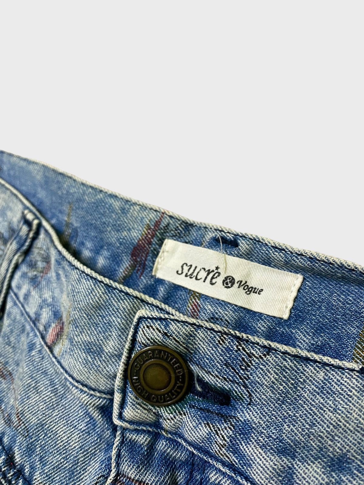 Issey Miyake Issey Miyake Style Cactus Designs Denim Jeans Size US 30 / EU 46 - 10 Thumbnail