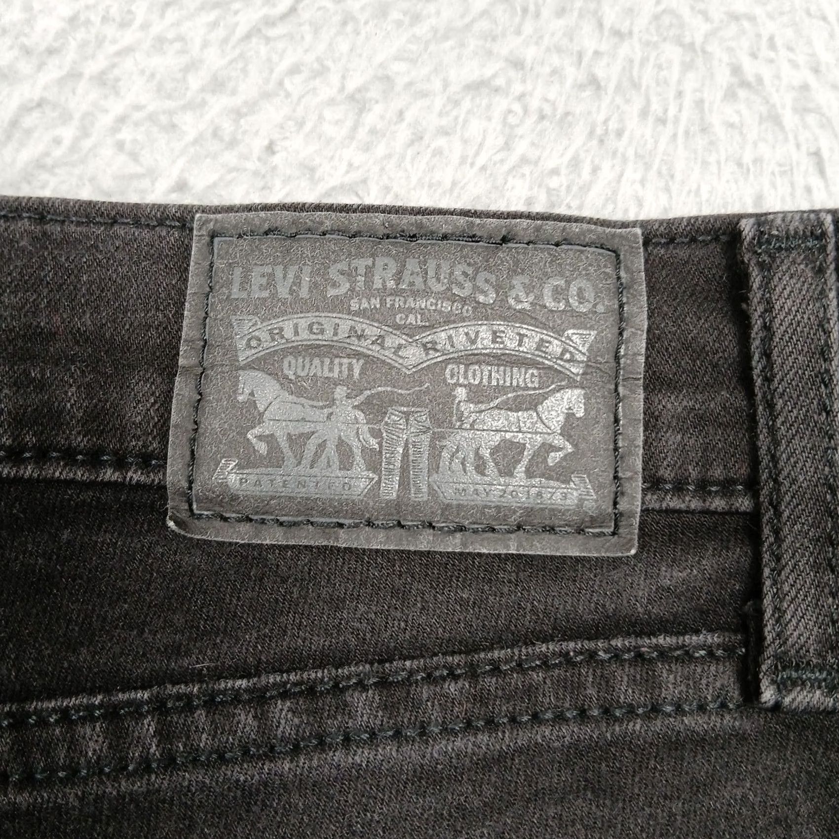 Levi's Levi's 710 Super Skinny Jeans Women's 28x32 Black Denim Stretch Mid Rise Slim Fit Pockets Zipper Button Leather Patch Size 28" / US 6 / IT 42 - 4 Thumbnail