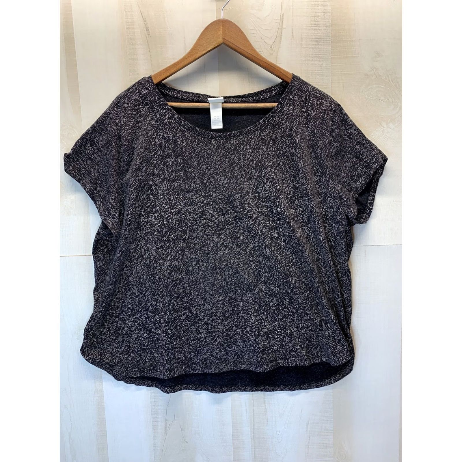 H&M H & M Blouse Polka Dot Black/White Short Sleeve Womens XXL Shirt Office Casual Size XXL / US 16-18 / IT 52-54 - 2 Thumbnail