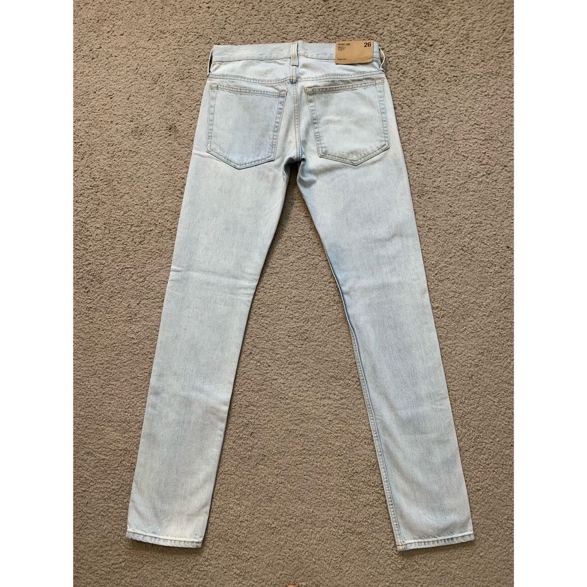 Helmut Lang HELMUT LANG LO DRAINPIPE LIGHT WASH JEANS Size US 29 - 2 Thumbnail