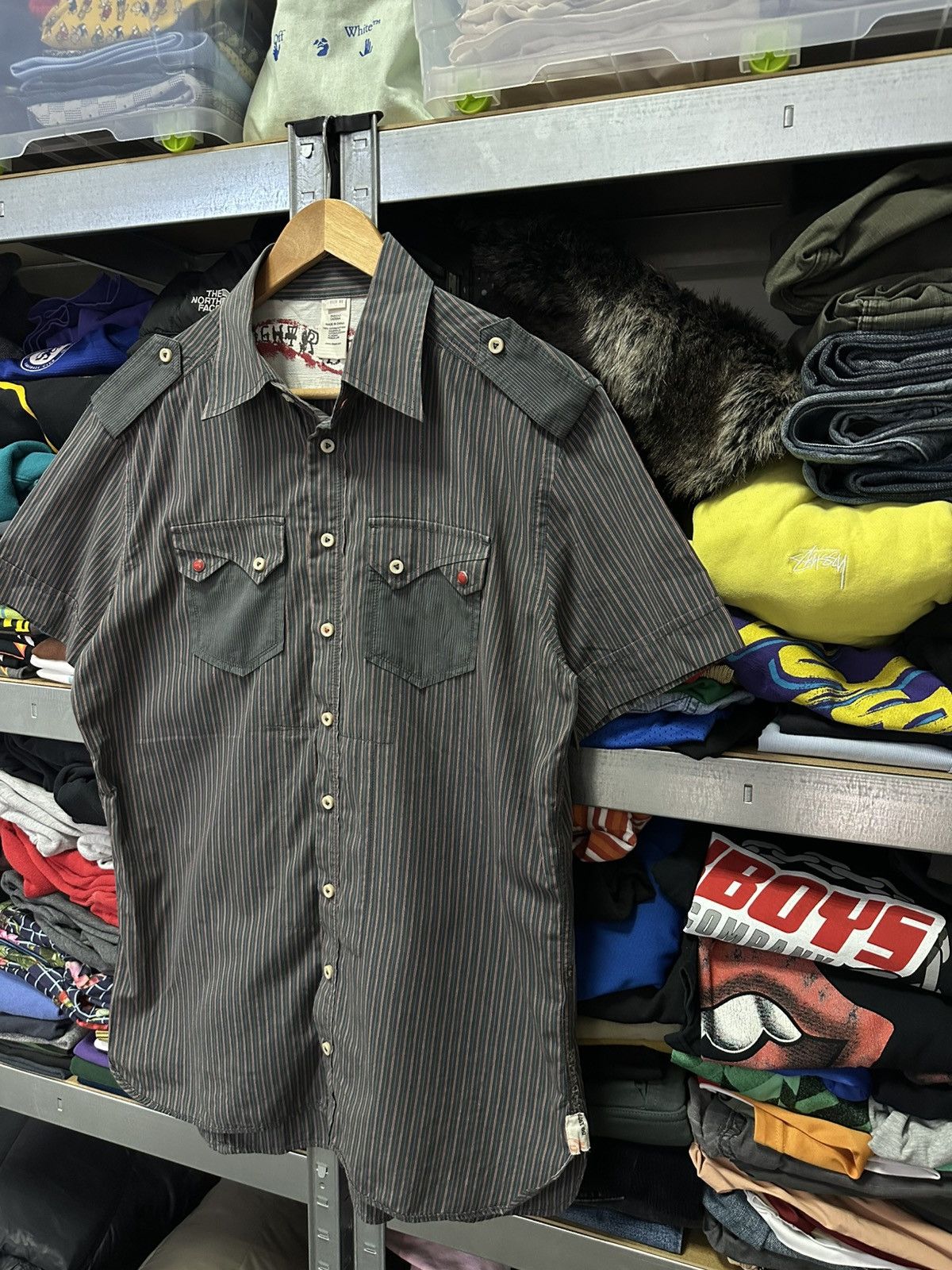 Diesel Vintage Y2K Diesel Avant Garde Button-Up Summer Shirt Size US XL / EU 56 / 4 - 3 Thumbnail