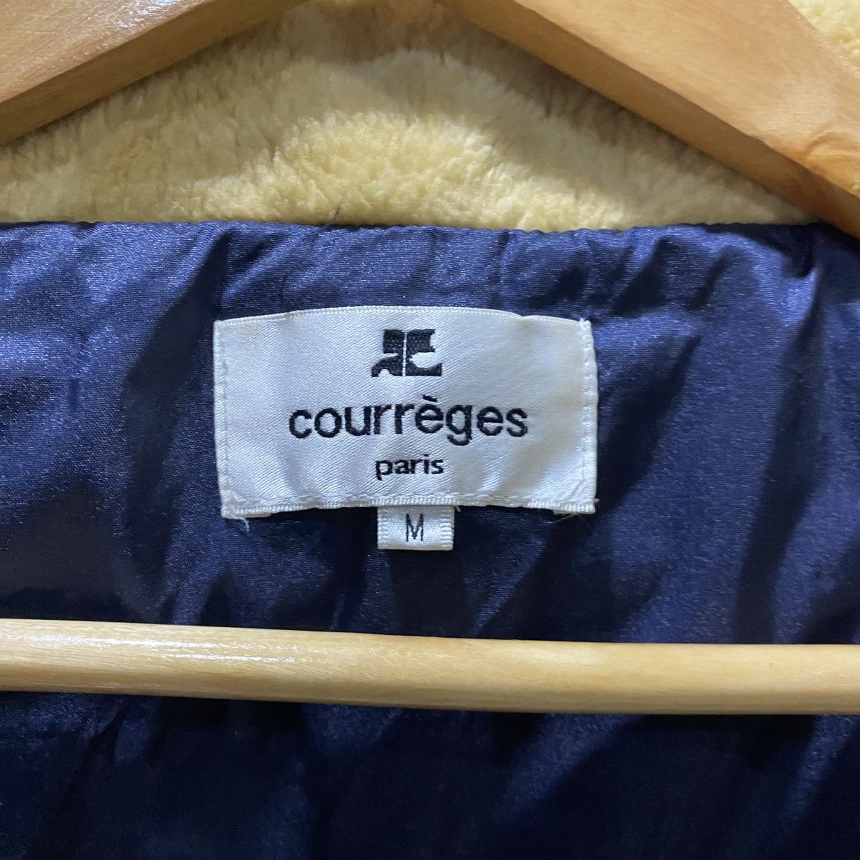 Courreges Vintage Courrèges fleece jacket in yellow navy blue accents Size US M / EU 48-50 / 2 - 15 Thumbnail