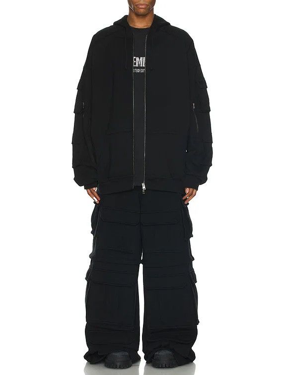 Vetements Vetements Pocket Cargo Zip Up Hoodie | Grailed 