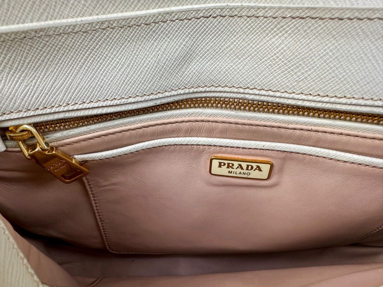 Prada Authentic Prada Saffiano Leather Crossbody Satchel Size ONE SIZE - 5 Thumbnail