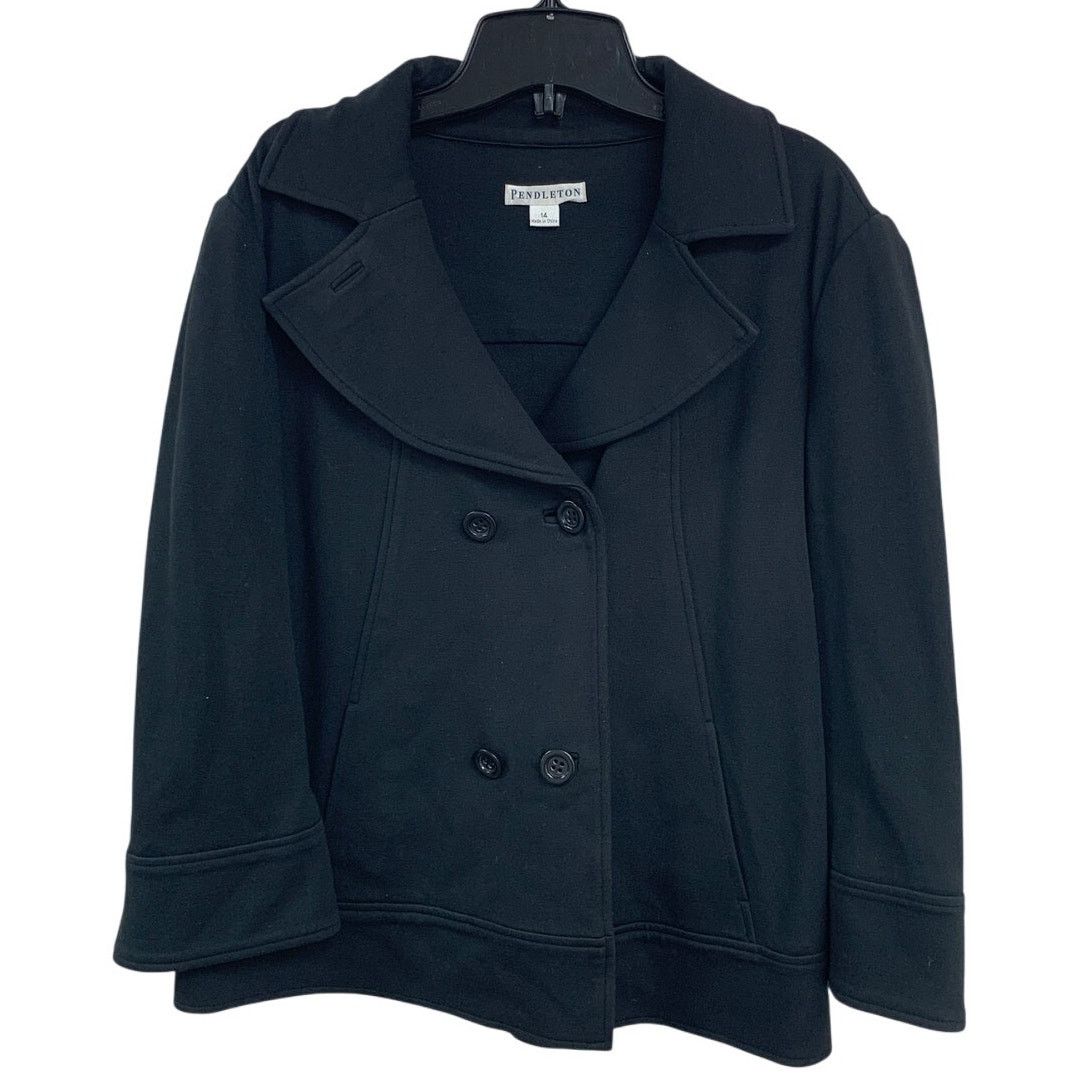Pendleton Pendleton Womens 14 Double Breasted Button Collared Jacket Size XL / US 12-14 / IT 48-50 - 1 Thumbnail