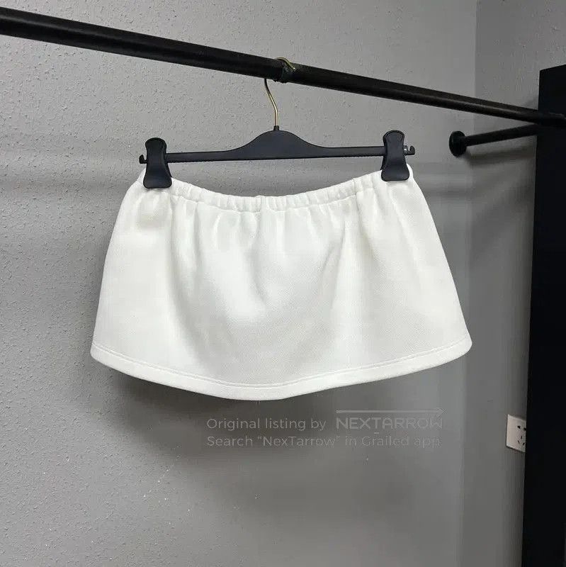 Miu Miu Miu Miu White Wool Women's Shorts . Size 29" - 2 Thumbnail