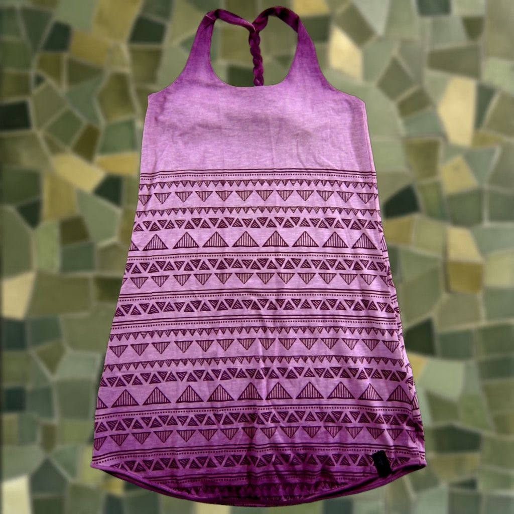 Vintage Chillaz NWT Violet Purple Jersey Stretch Grande Grotta Triangle Tank Dress 8/38 Sleeveless Round Neck Knit Dress Purple 8 Womens Mehasurements NWT Size M / US 6-8 / IT 42-44 - 1 Thumbnail